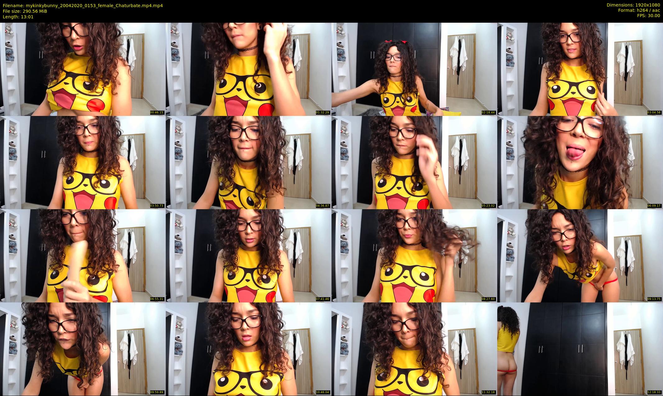 mykinkybunny — 14 minute Chaturbate female cam show recording, 1080p, Apr 20, 2020