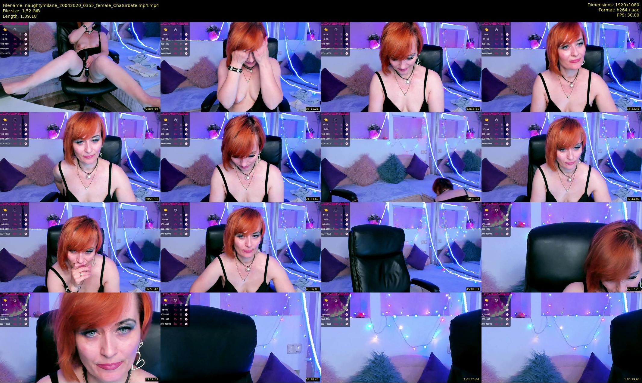 naughtymilane — 70 minute Chaturbate female cam show recording, 1080p, Apr 20, 2020