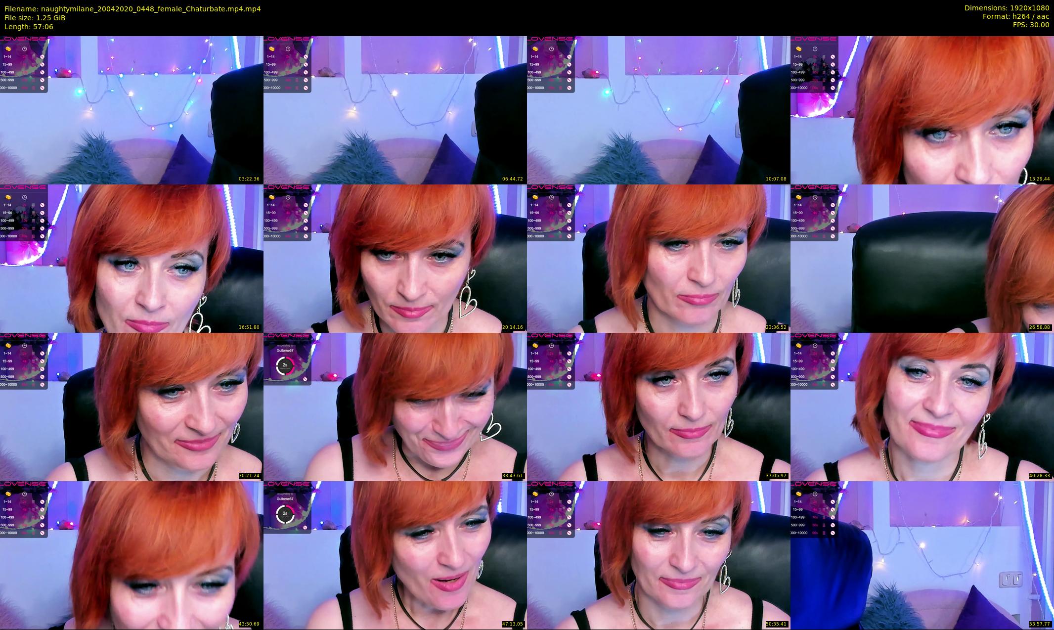 naughtymilane — 58 minute Chaturbate female cam show recording, 1080p, Apr 20, 2020