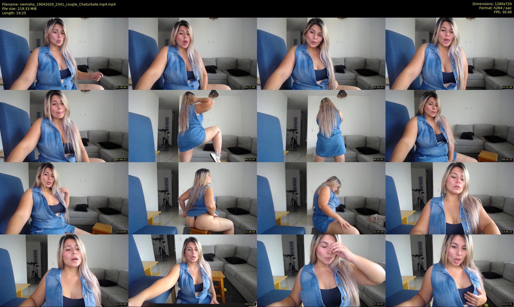 nemisha — 20 minute Chaturbate female cam show recording, 720p, Apr 19, 2020