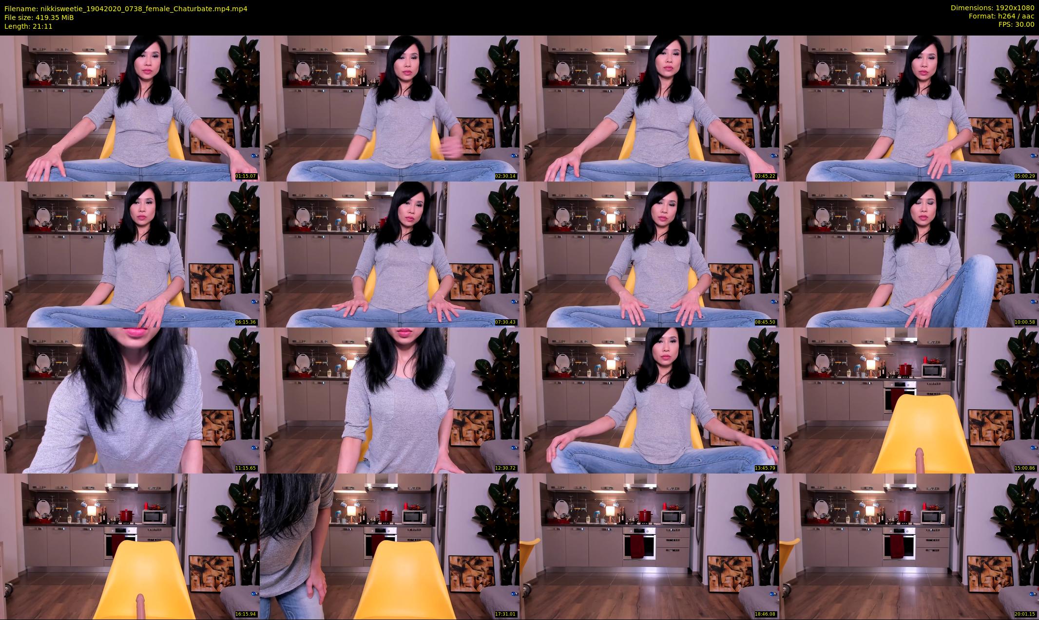 nikkisweetie — 22 minute Chaturbate female cam show recording, 1080p, Apr 19, 2020