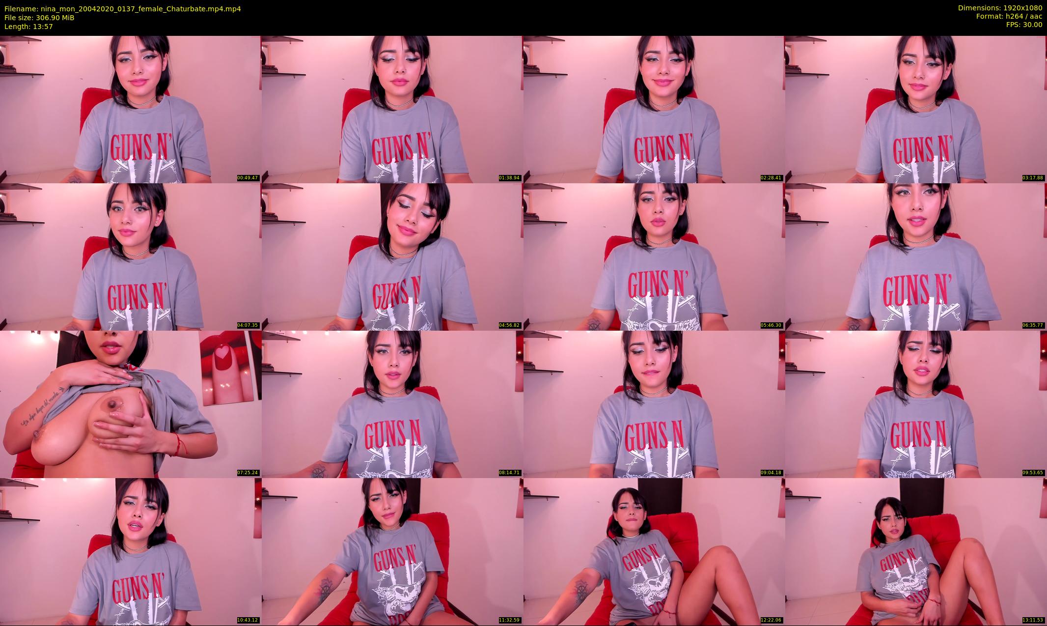 nina_mon — 14 minute Chaturbate female cam show recording, 1080p, Apr 20, 2020