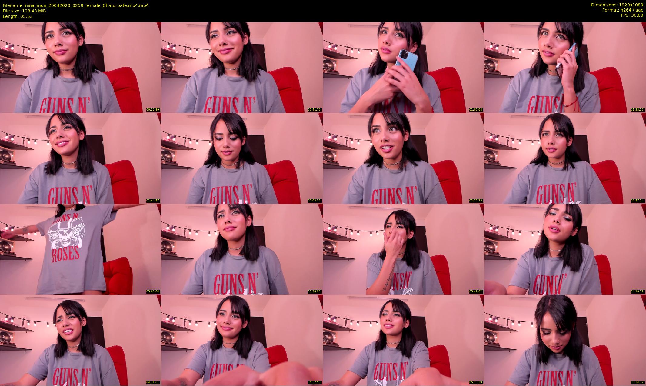 nina_mon — 6 minute Chaturbate female cam show recording, 1080p, Apr 20, 2020