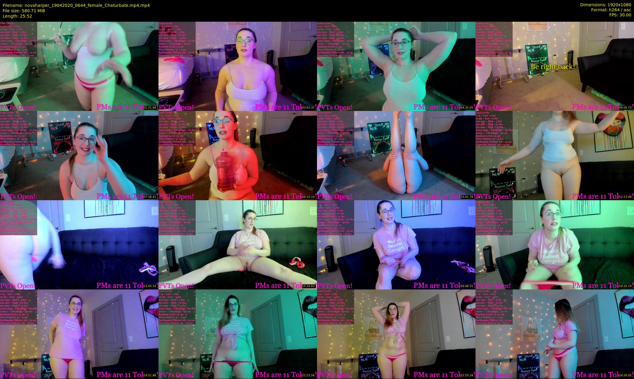 novaharper — 26 minute Chaturbate female cam show recording, 1080p, Apr 19, 2020