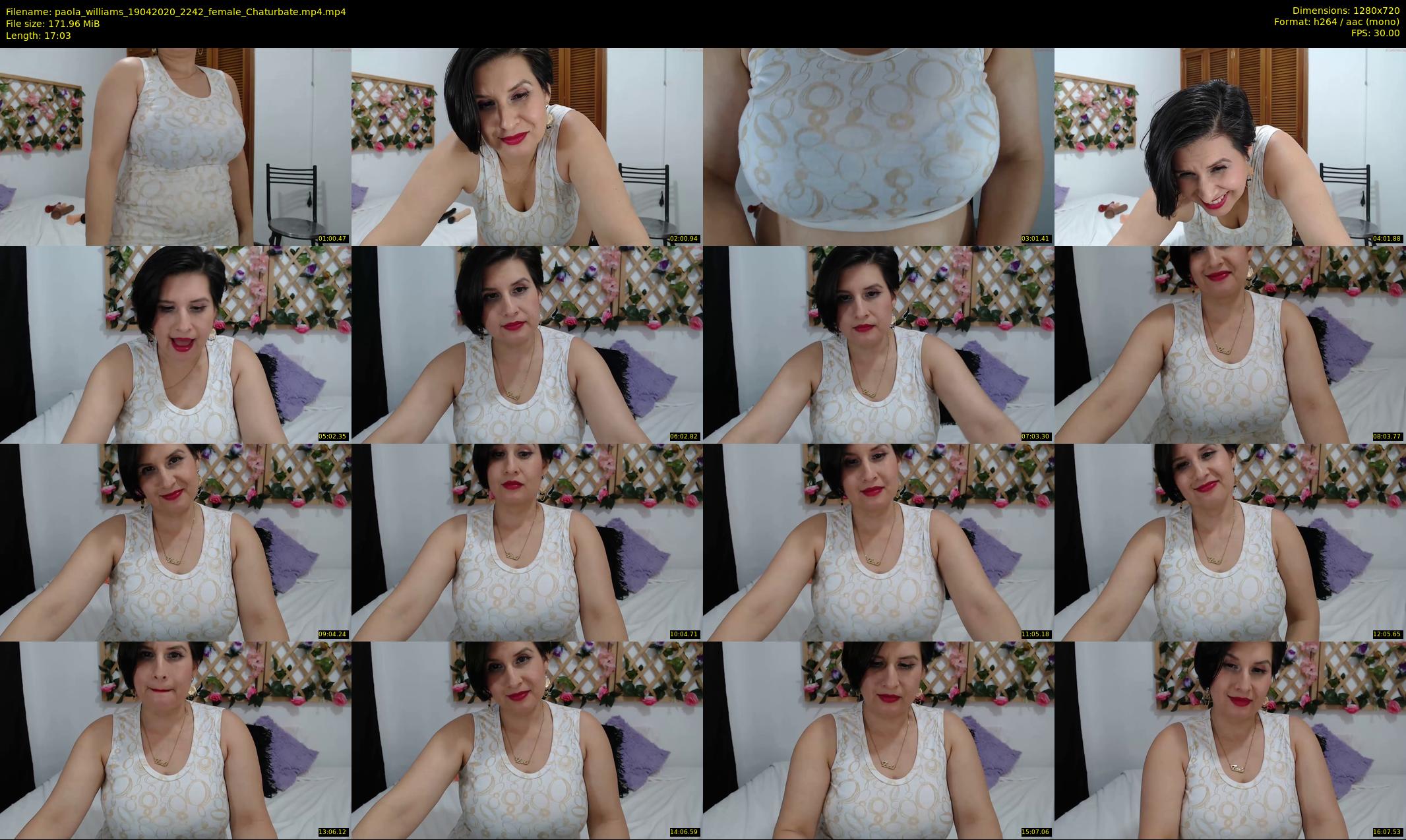 paola_williams — 18 minute Chaturbate female cam show recording, 720p, Apr 19, 2020