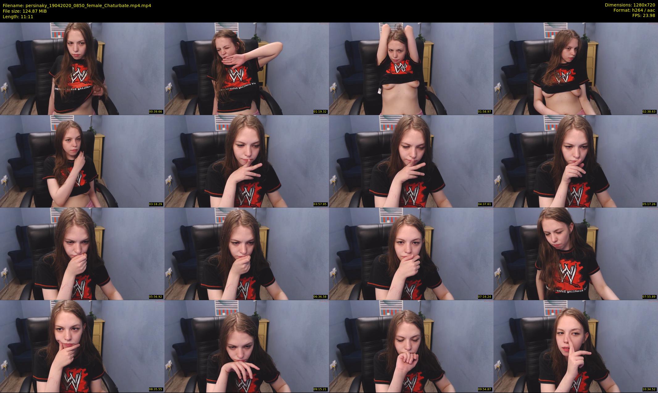 persinaky — 12 minute Chaturbate female cam show recording, 720p, Apr 19, 2020