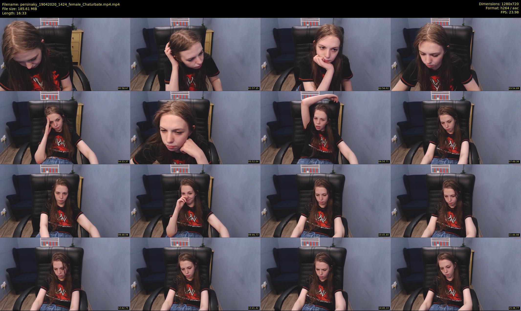 persinaky — 17 minute Chaturbate female cam show recording, 720p, Apr 19, 2020