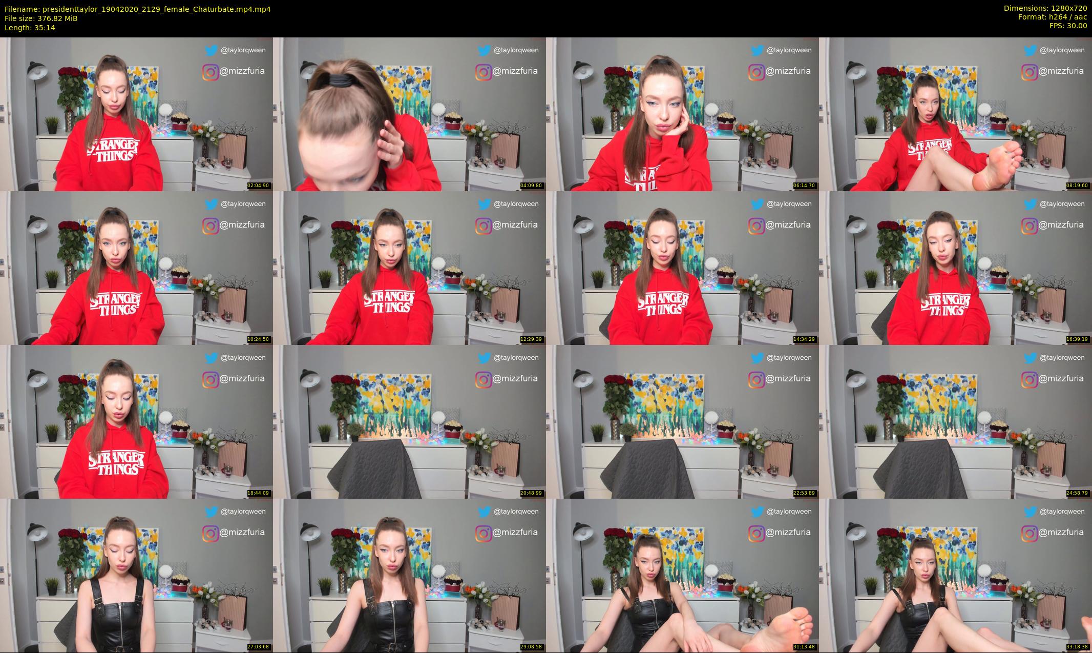 presidenttaylor — 36 minute Chaturbate female cam show recording, 720p, Apr 19, 2020