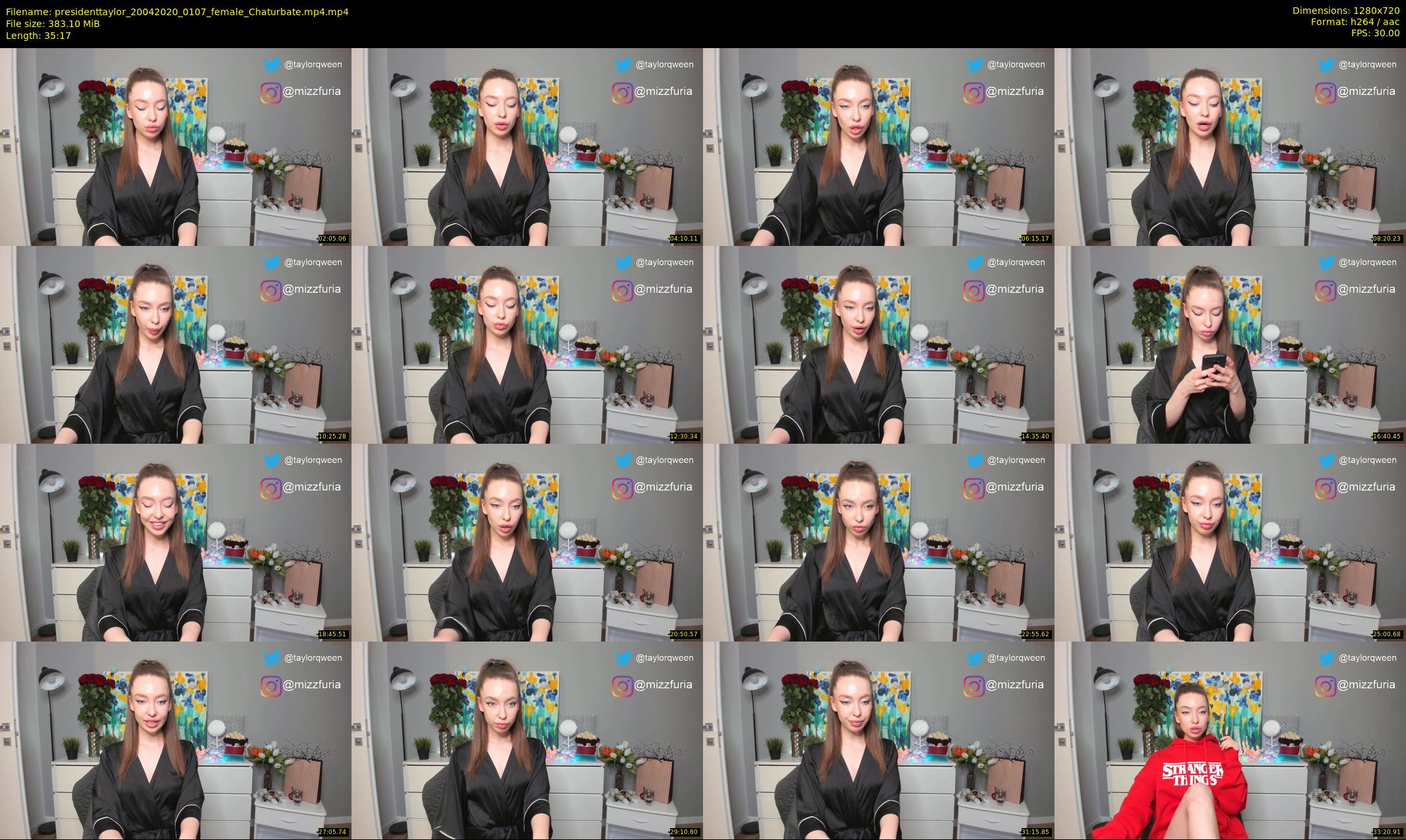 presidenttaylor — 36 minute Chaturbate female cam show recording, 720p, Apr 20, 2020