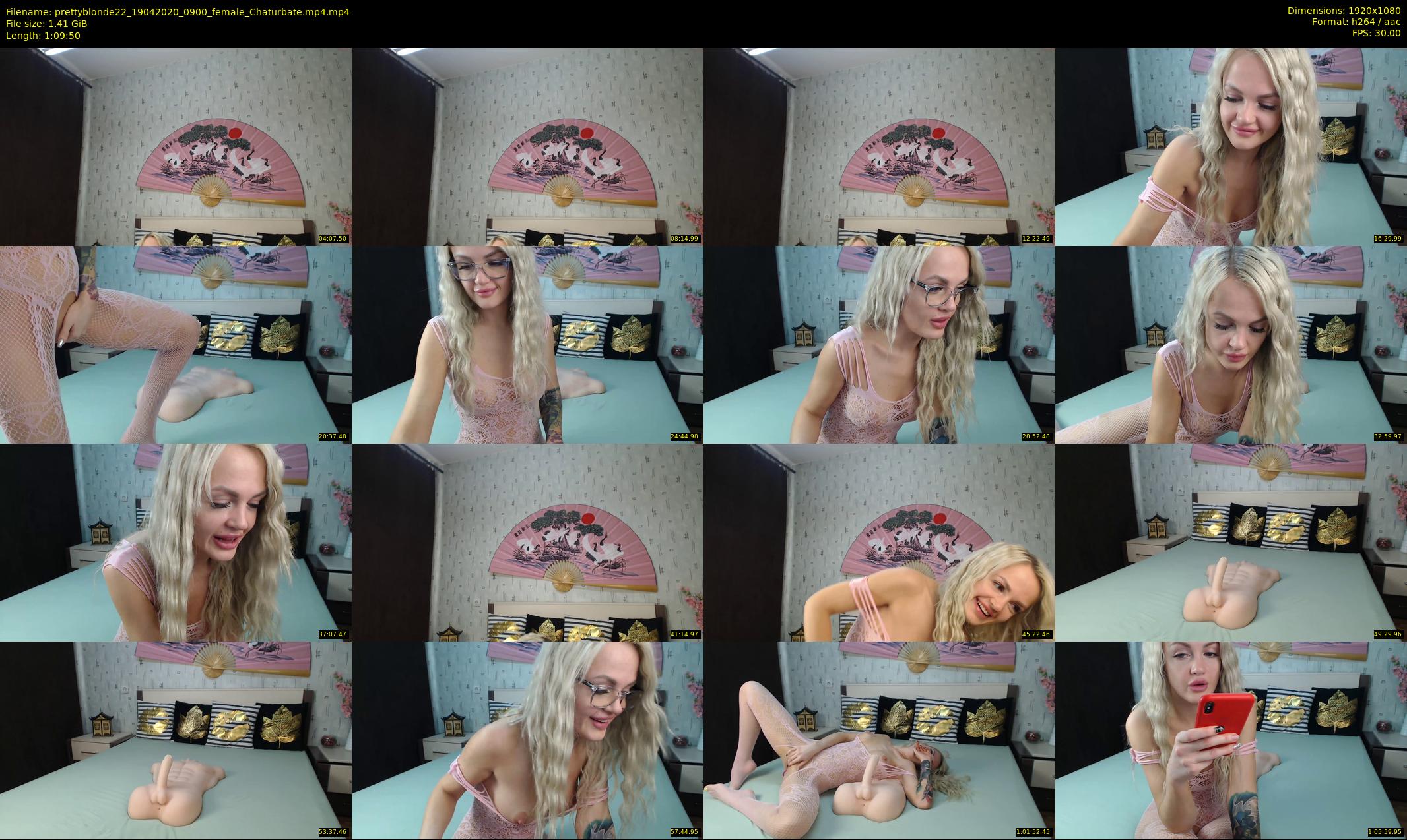prettyblonde22 — 70 minute Chaturbate female cam show recording, 1080p, Apr 19, 2020