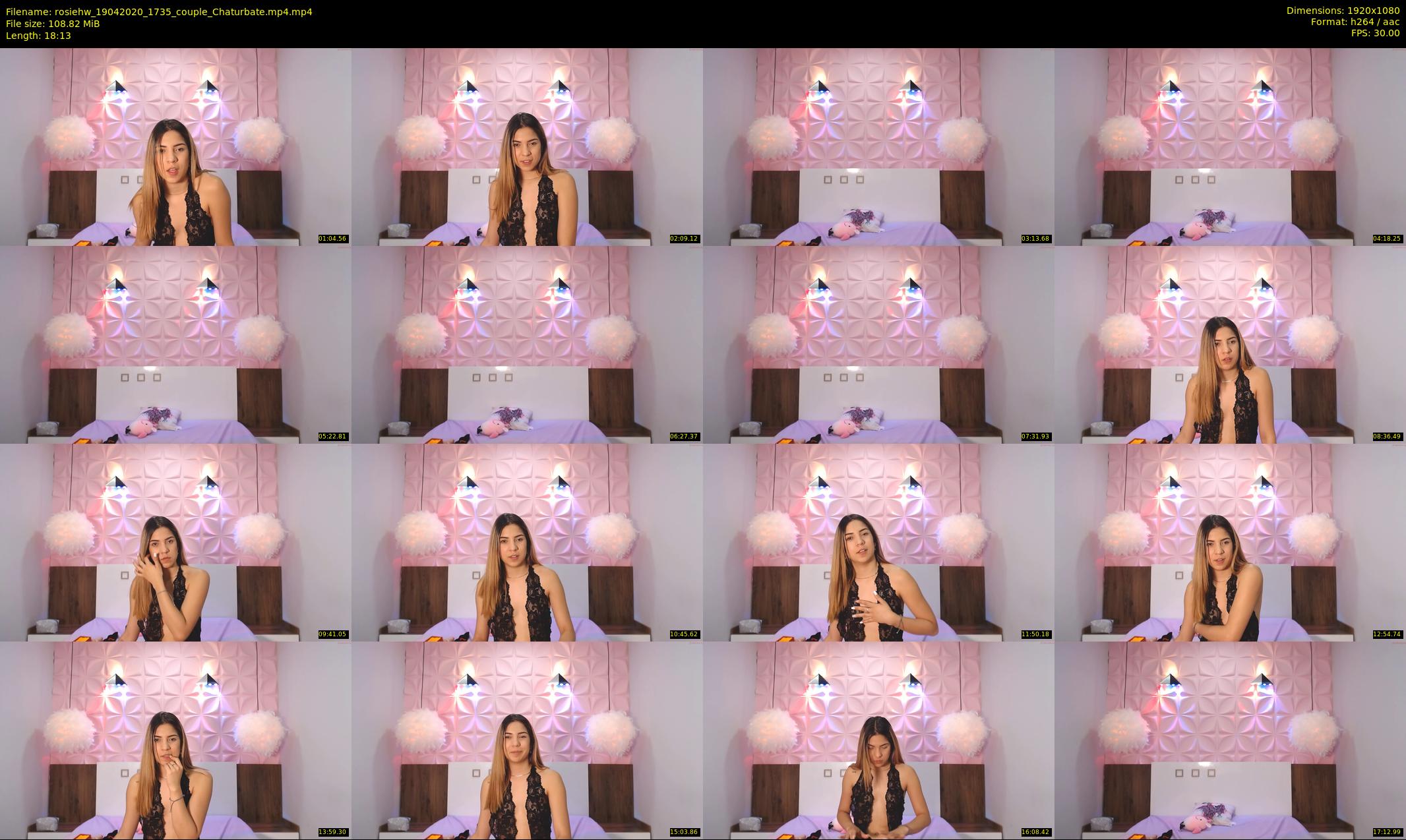 rosiehw — 19 minute Chaturbate couple cam show recording, 1080p, Apr 19, 2020
