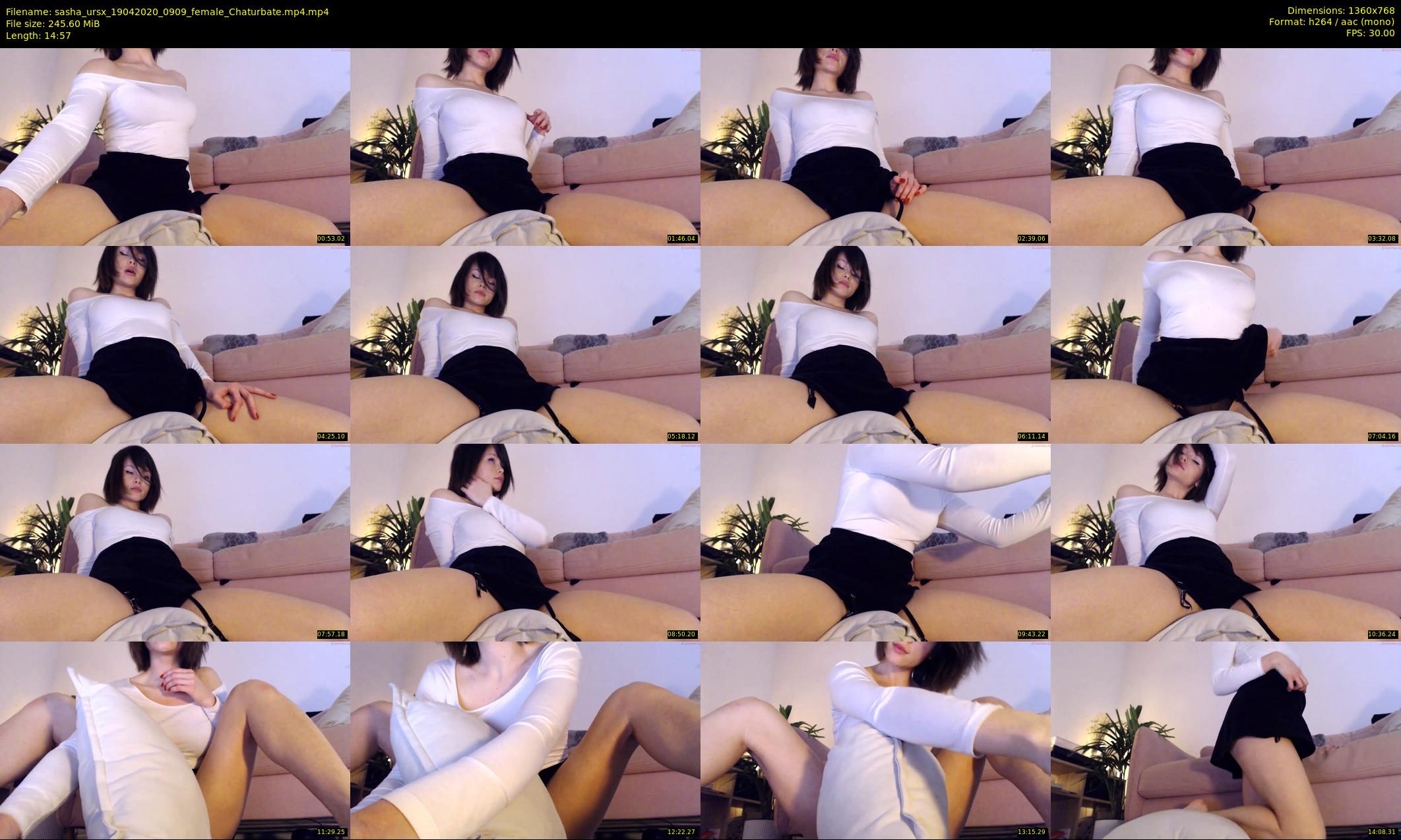 sasha_ursx — 15 minute Chaturbate female cam show recording, 720p, Apr 19, 2020