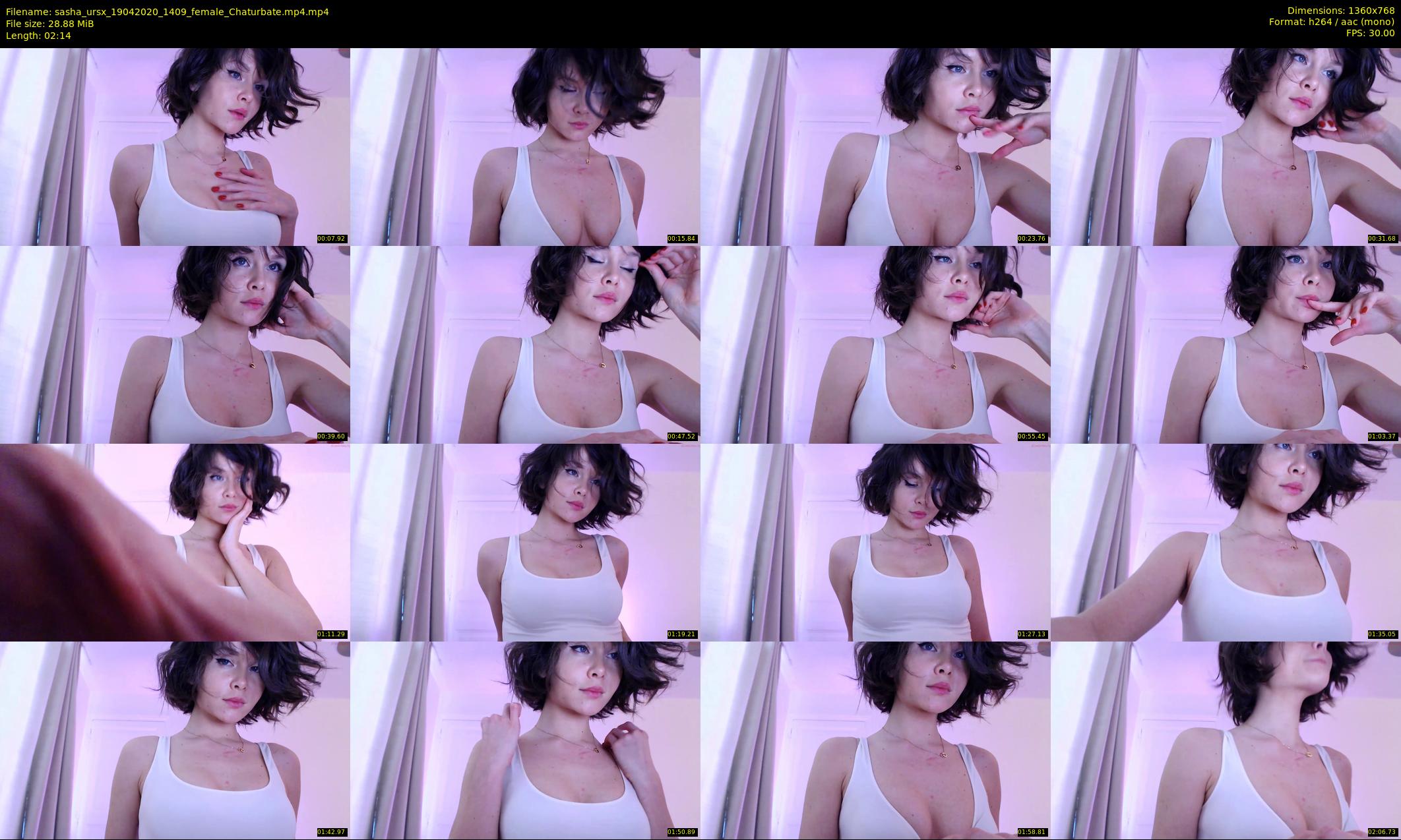 sasha_ursx — 3 minute Chaturbate female cam show recording, 720p, Apr 19, 2020