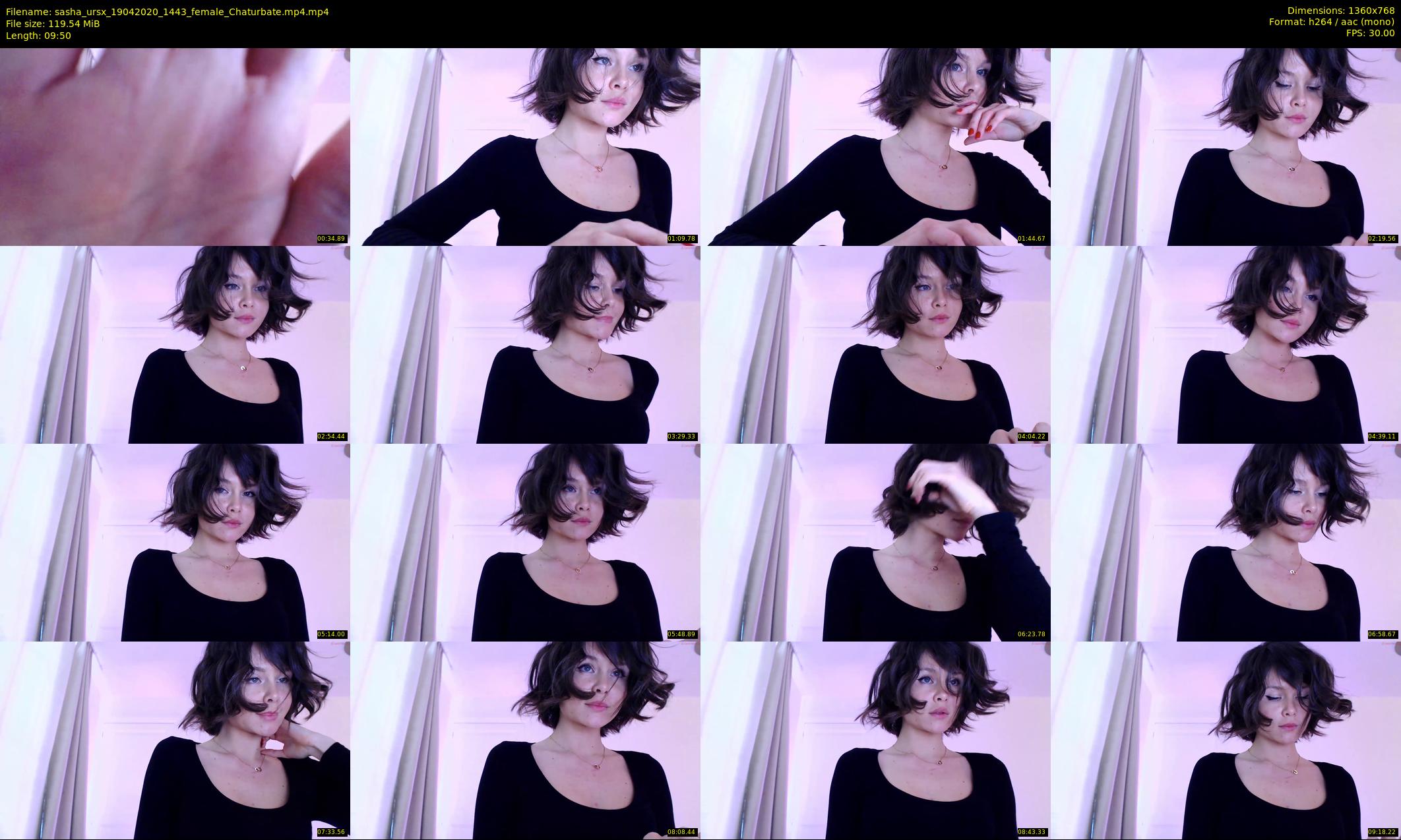 sasha_ursx — 10 minute Chaturbate female cam show recording, 720p, Apr 19, 2020