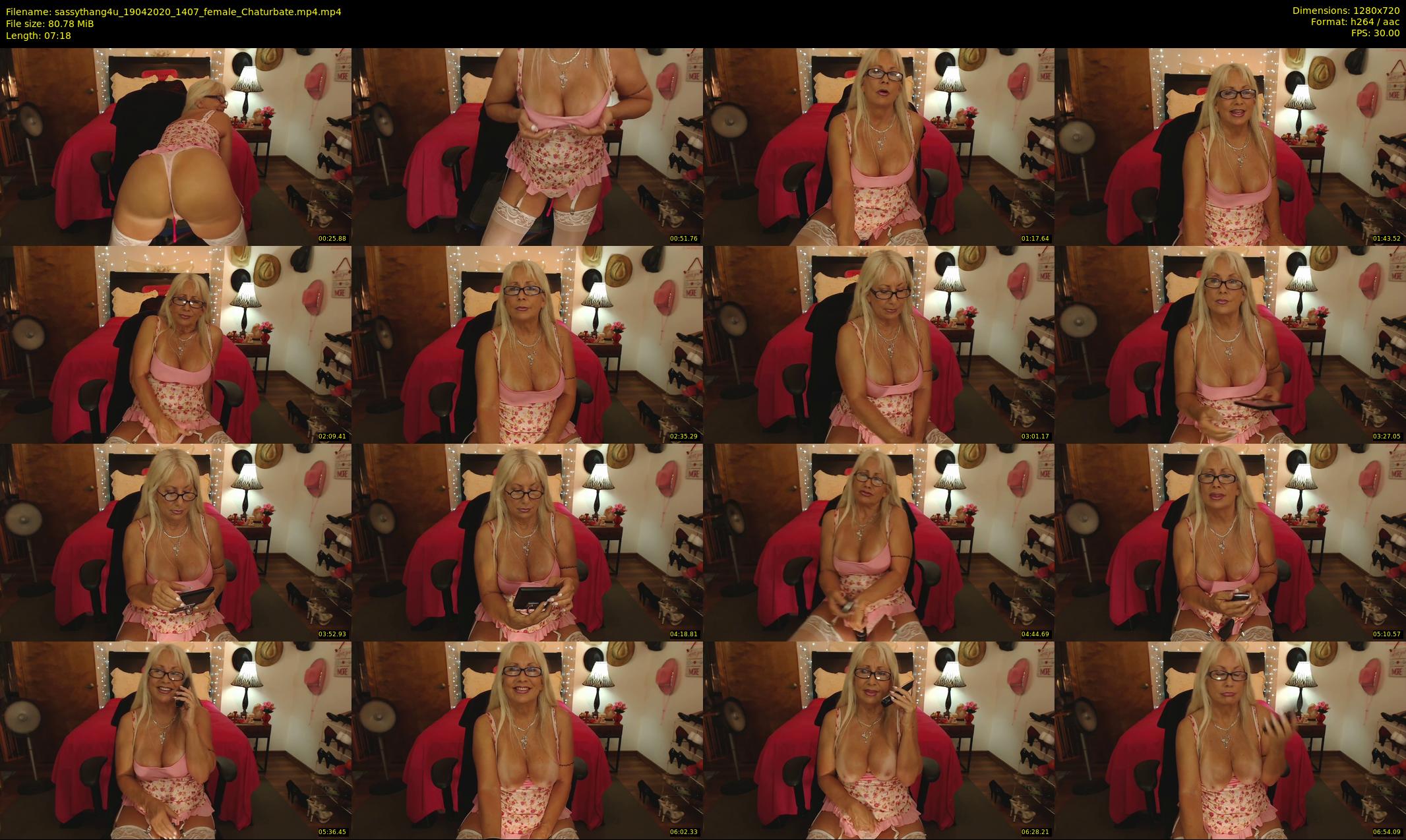 sassythang4u — 8 minute Chaturbate female cam show recording, 720p, Apr 19, 2020