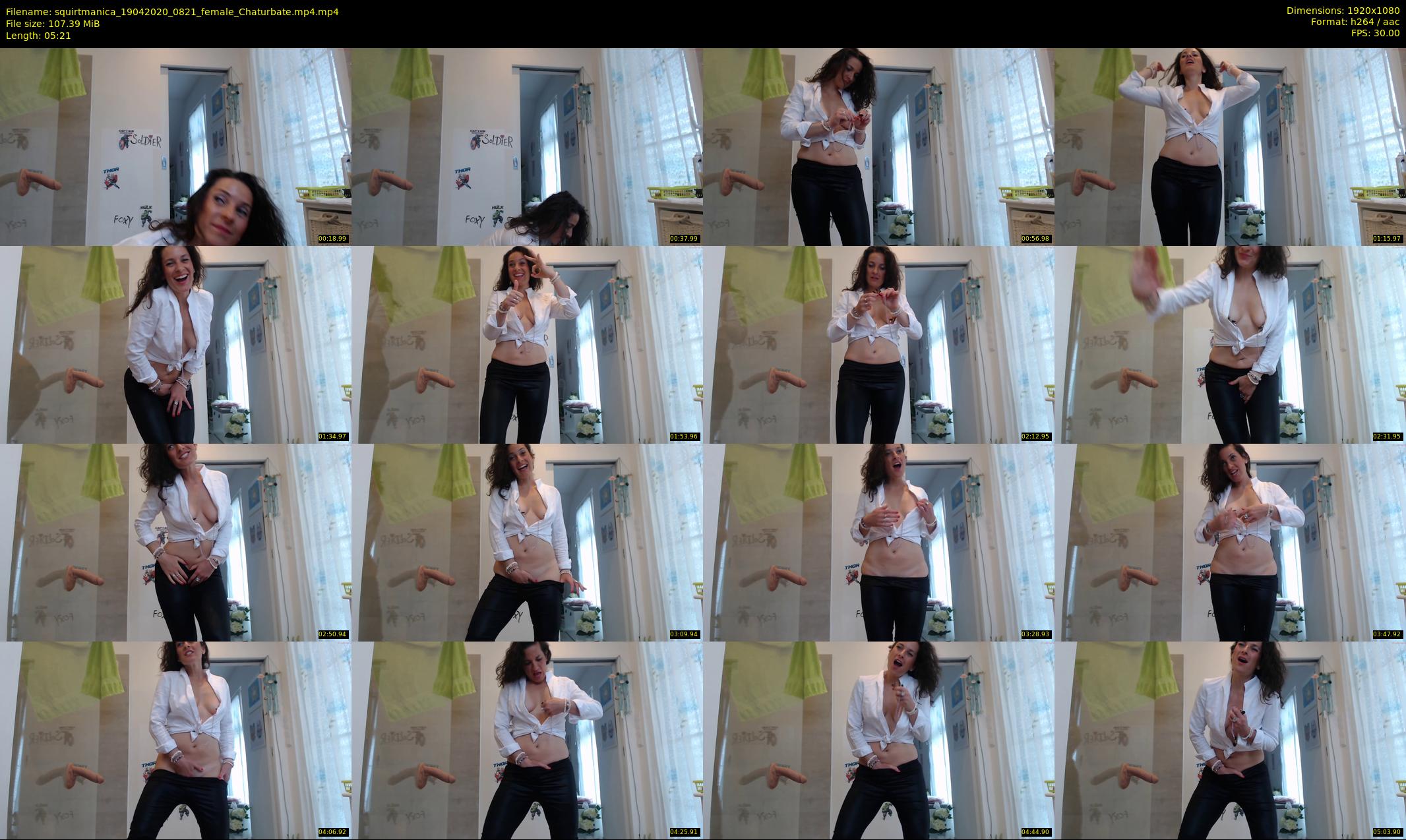 squirtmanica — 6 minute Chaturbate female cam show recording, 1080p, Apr 19, 2020