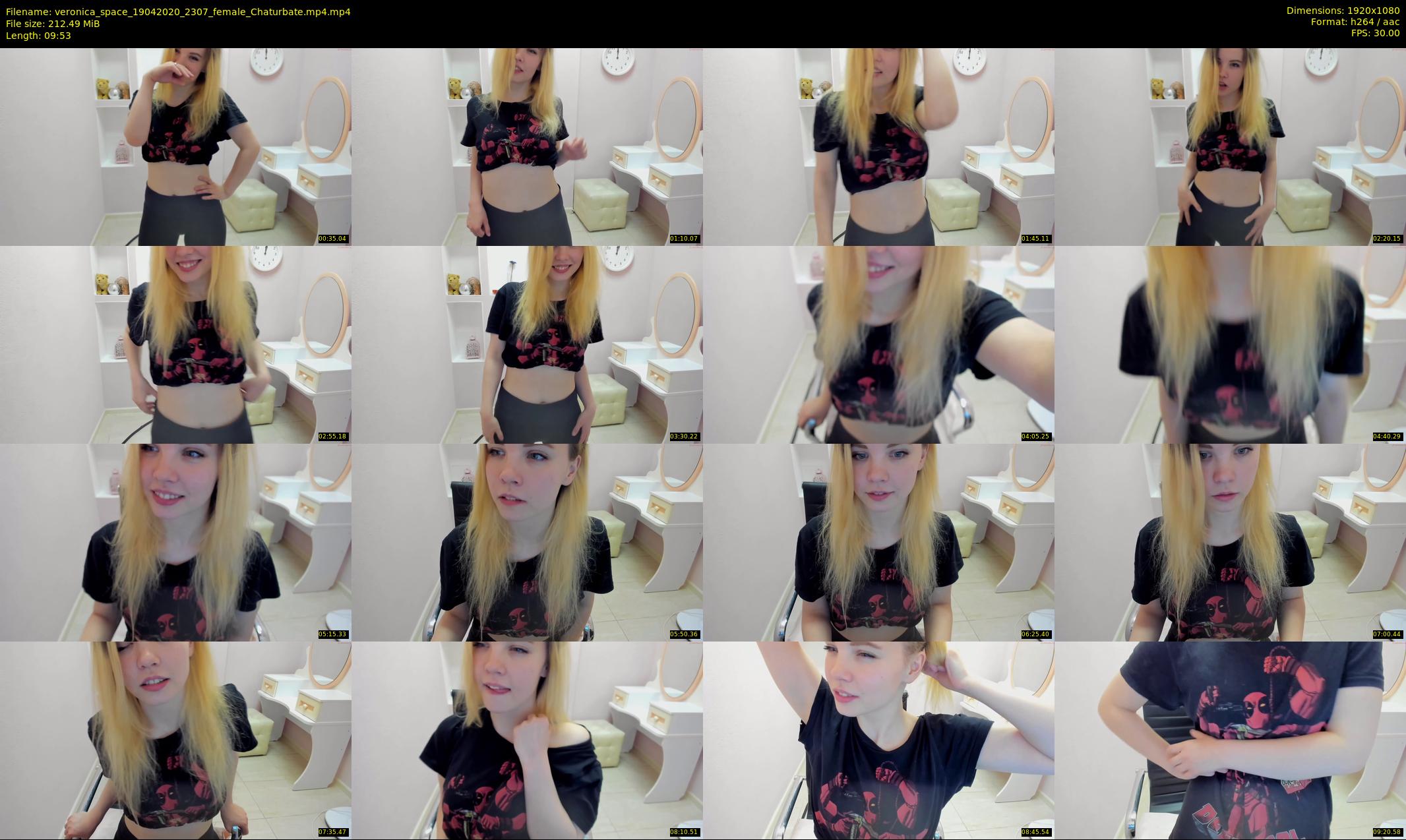 veronica_space — 10 minute Chaturbate female cam show recording, 1080p, Apr 19, 2020
