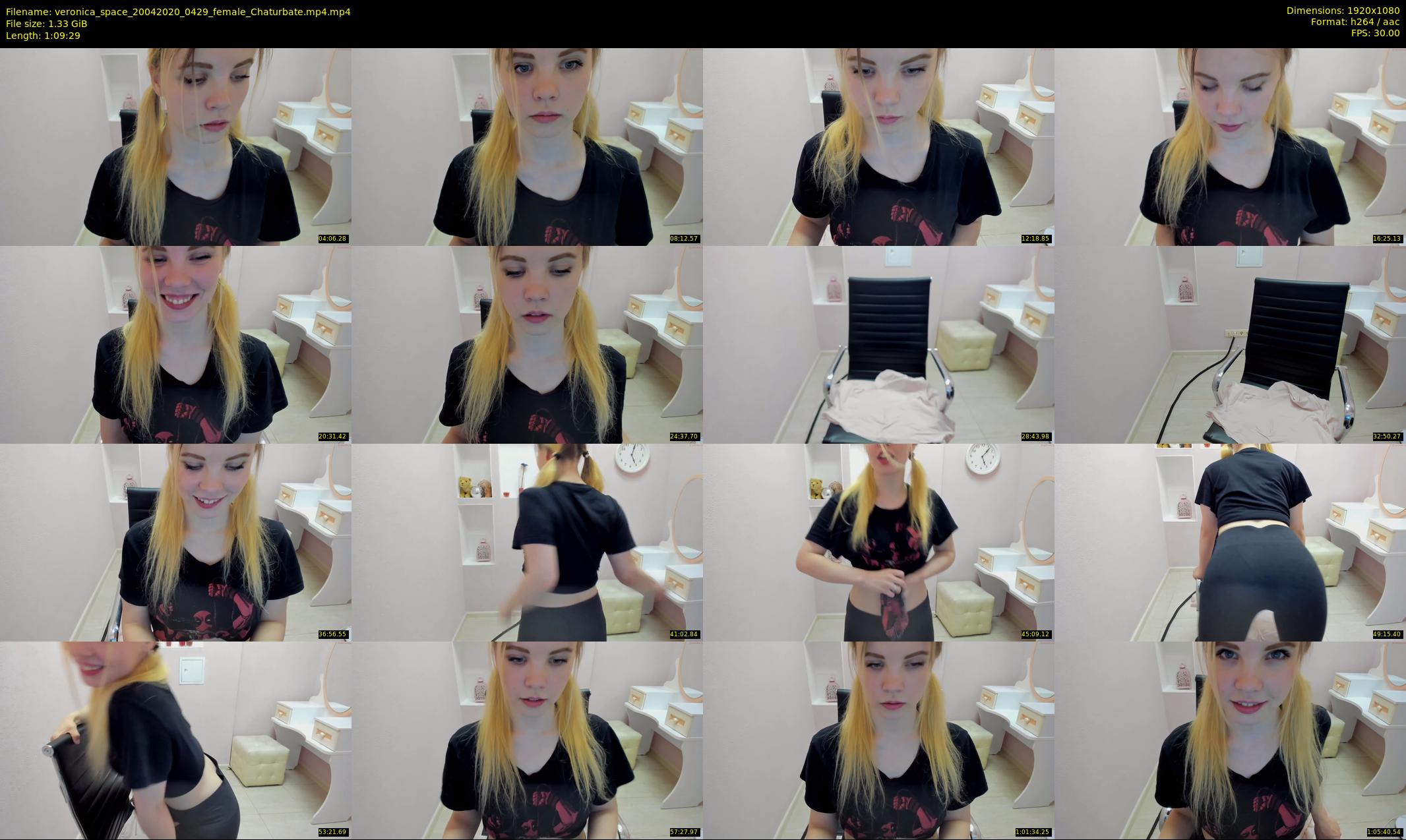 veronica_space — 70 minute Chaturbate female cam show recording, 1080p, Apr 20, 2020