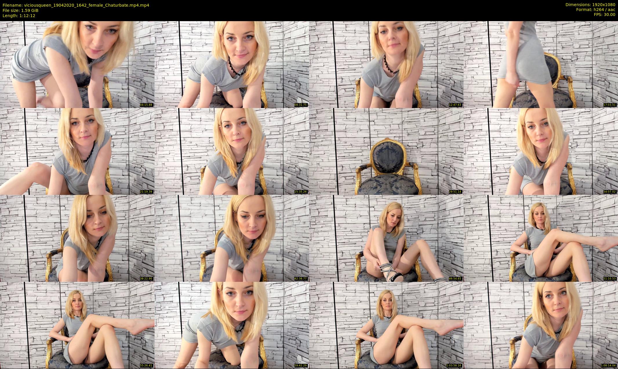 viciousqueen — 73 minute Chaturbate female cam show recording, 1080p, Apr 19, 2020