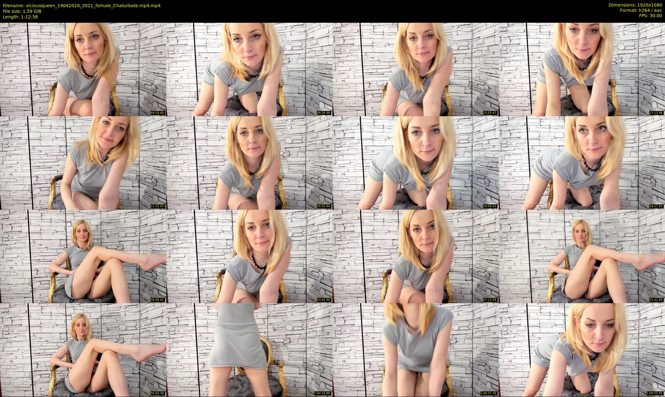 viciousqueen — 73 minute Chaturbate female cam show recording, 1080p, Apr 19, 2020