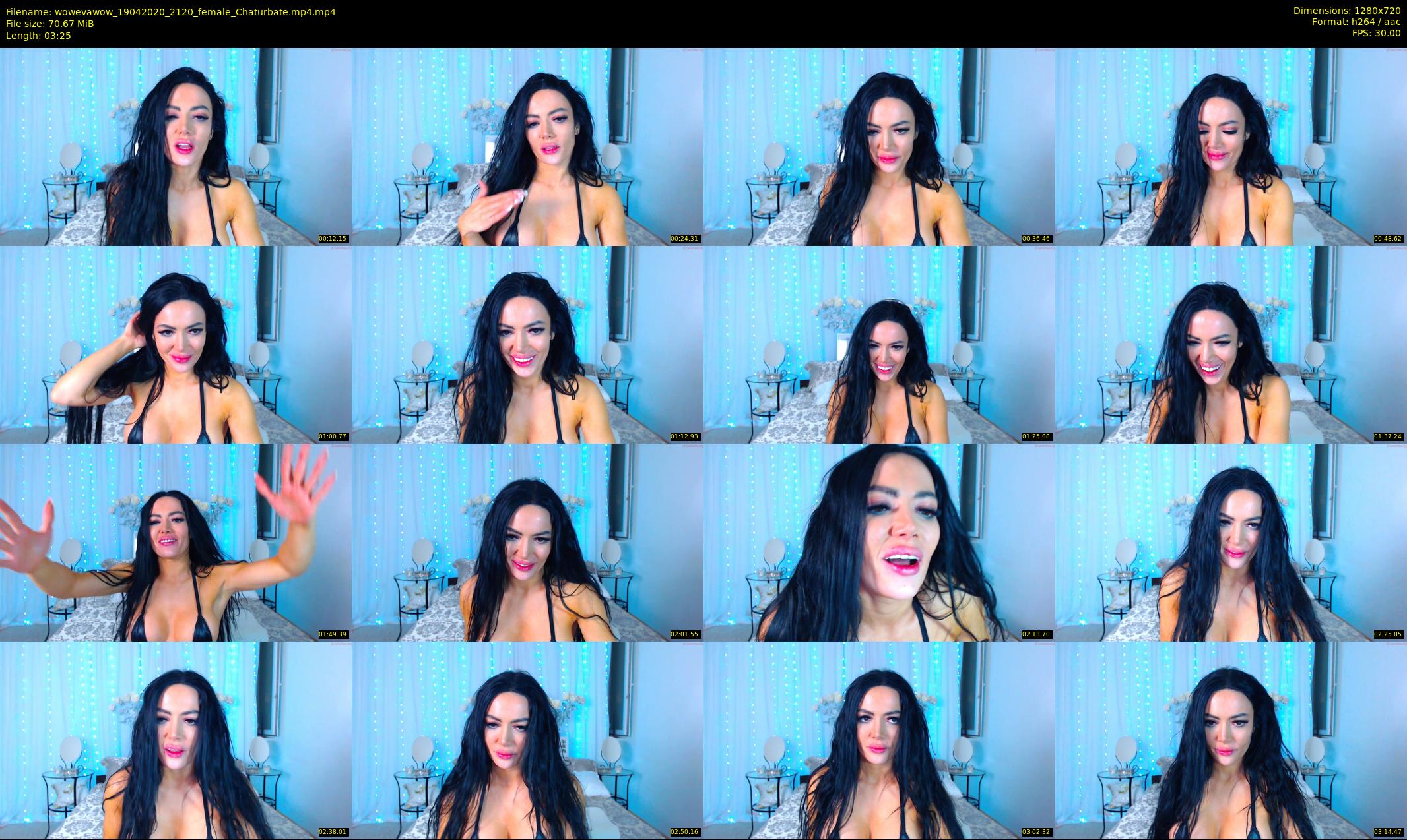 wowevawow — 4 minute Chaturbate female cam show recording, 720p, Apr 19, 2020