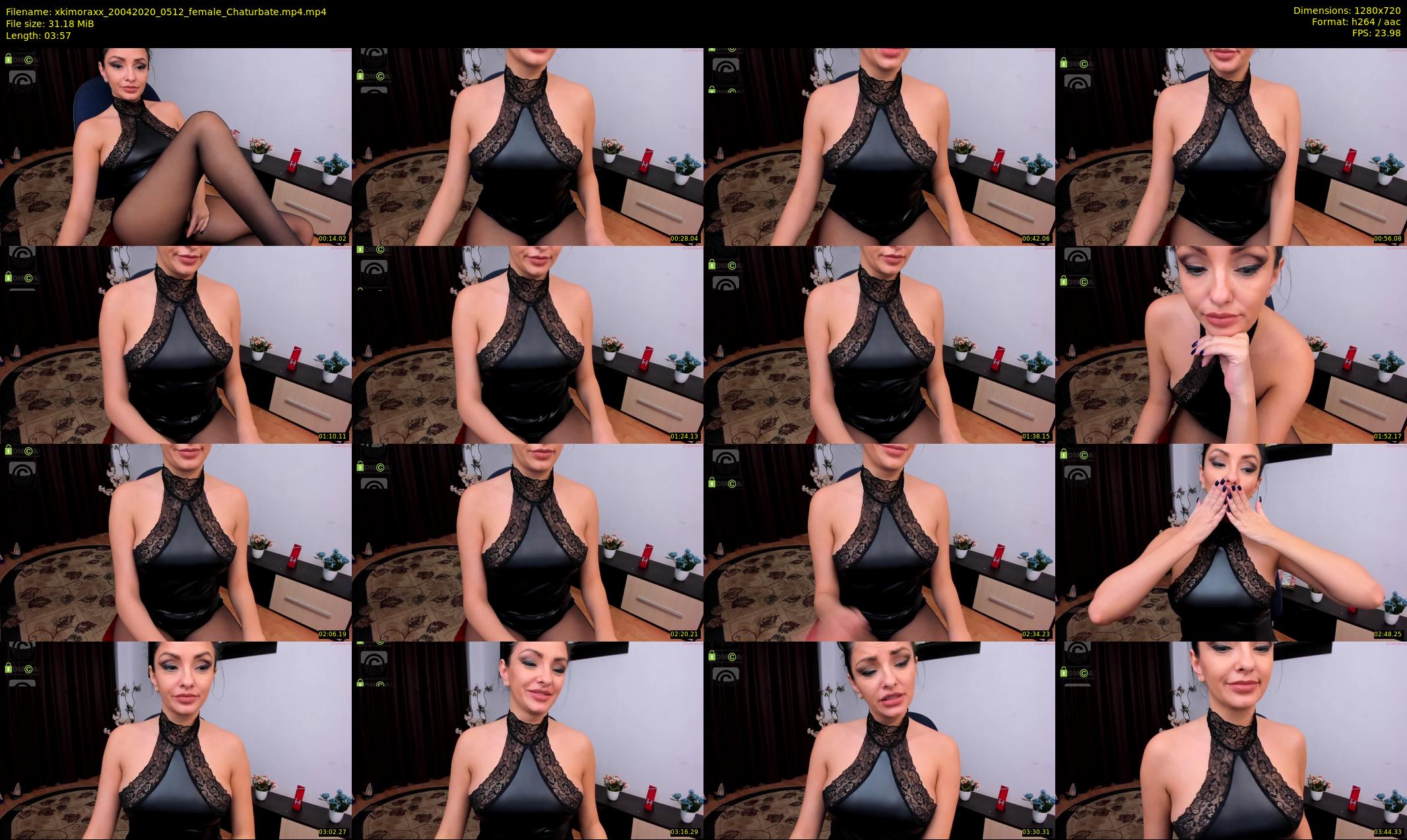 xkimoraxx — 4 minute Chaturbate female cam show recording, 720p, Apr 20, 2020