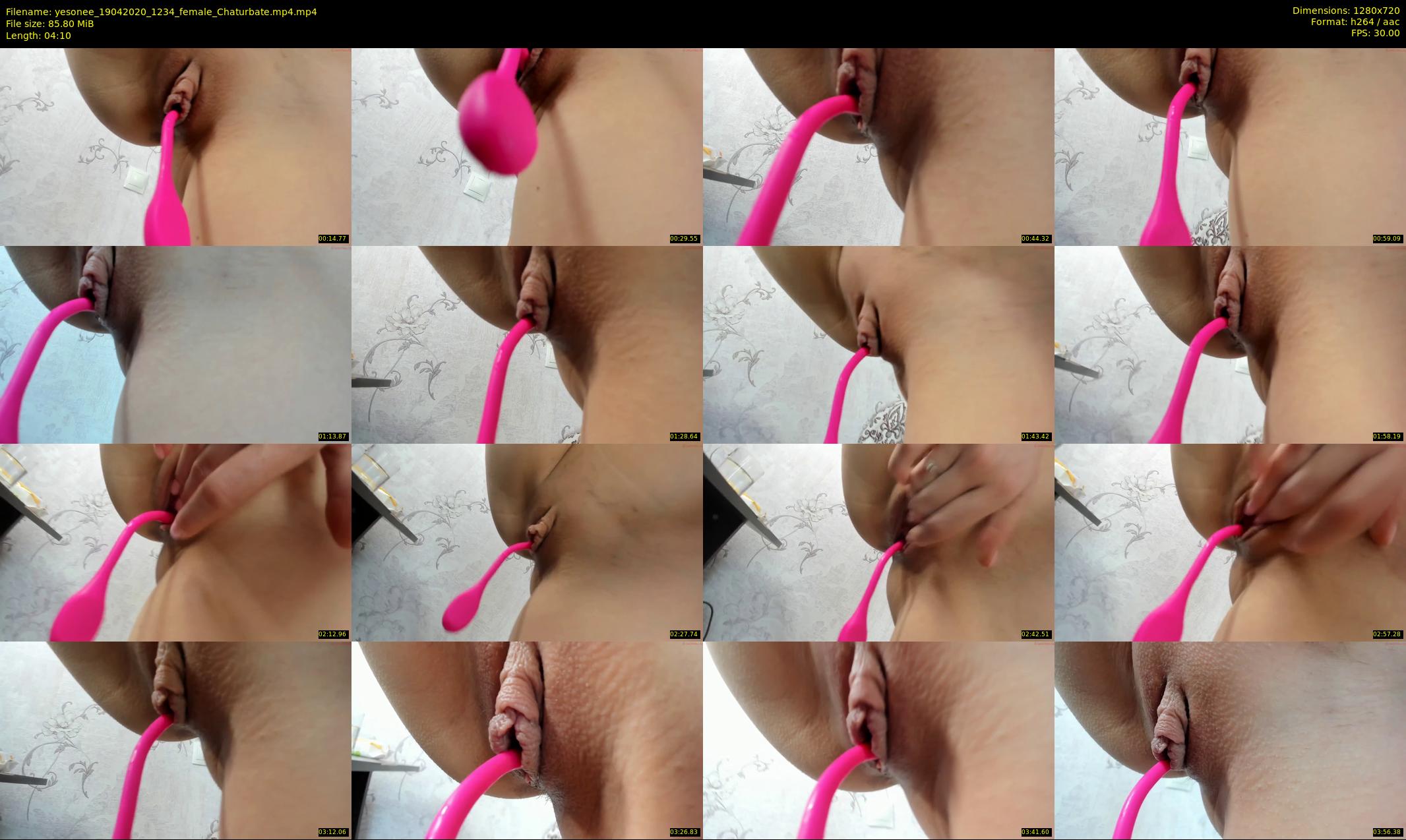 yesonee — 5 minute Chaturbate female cam show recording, 720p, Apr 19, 2020
