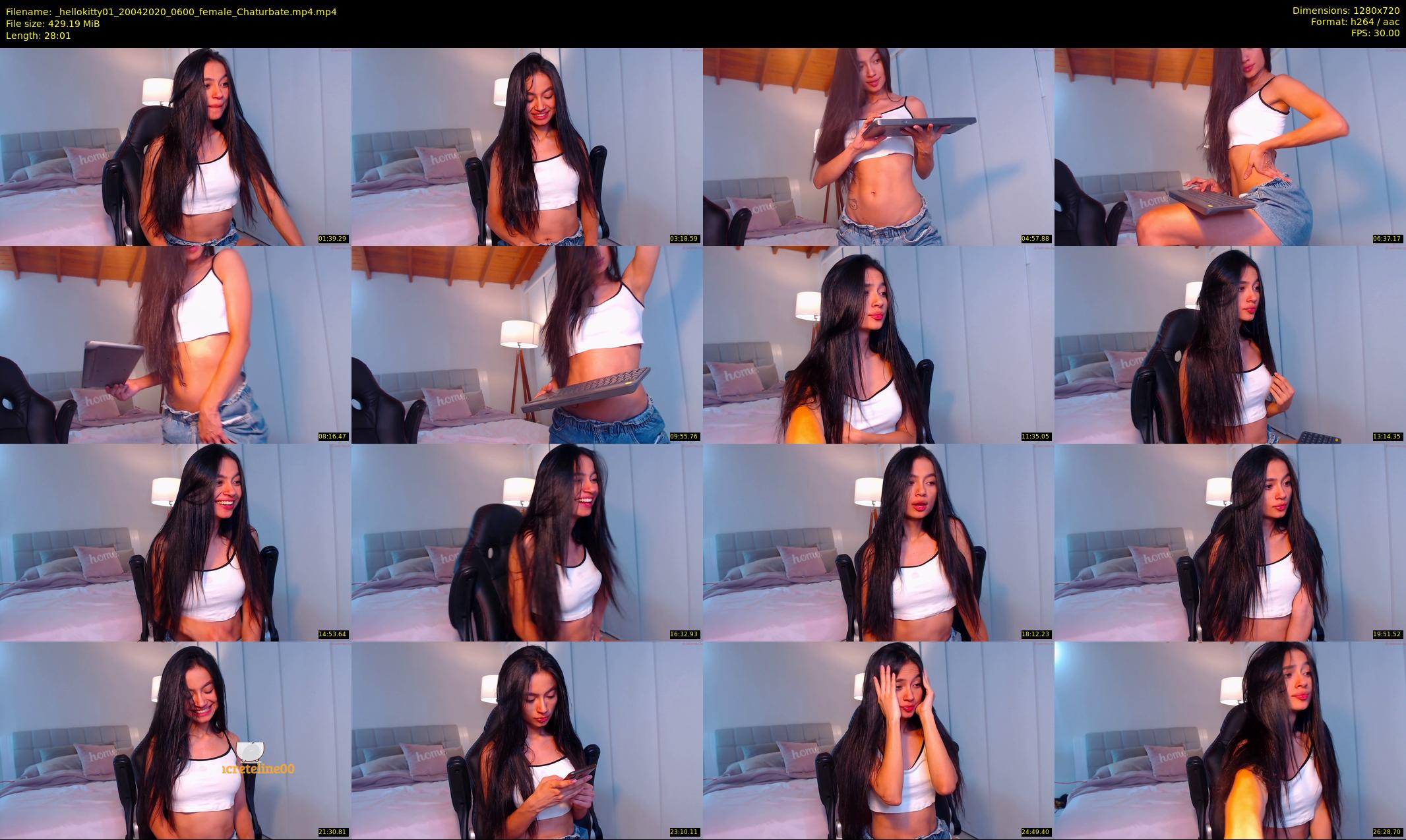 _hellokitty01 — 29 minute Chaturbate female cam show recording, 720p, Apr 20, 2020