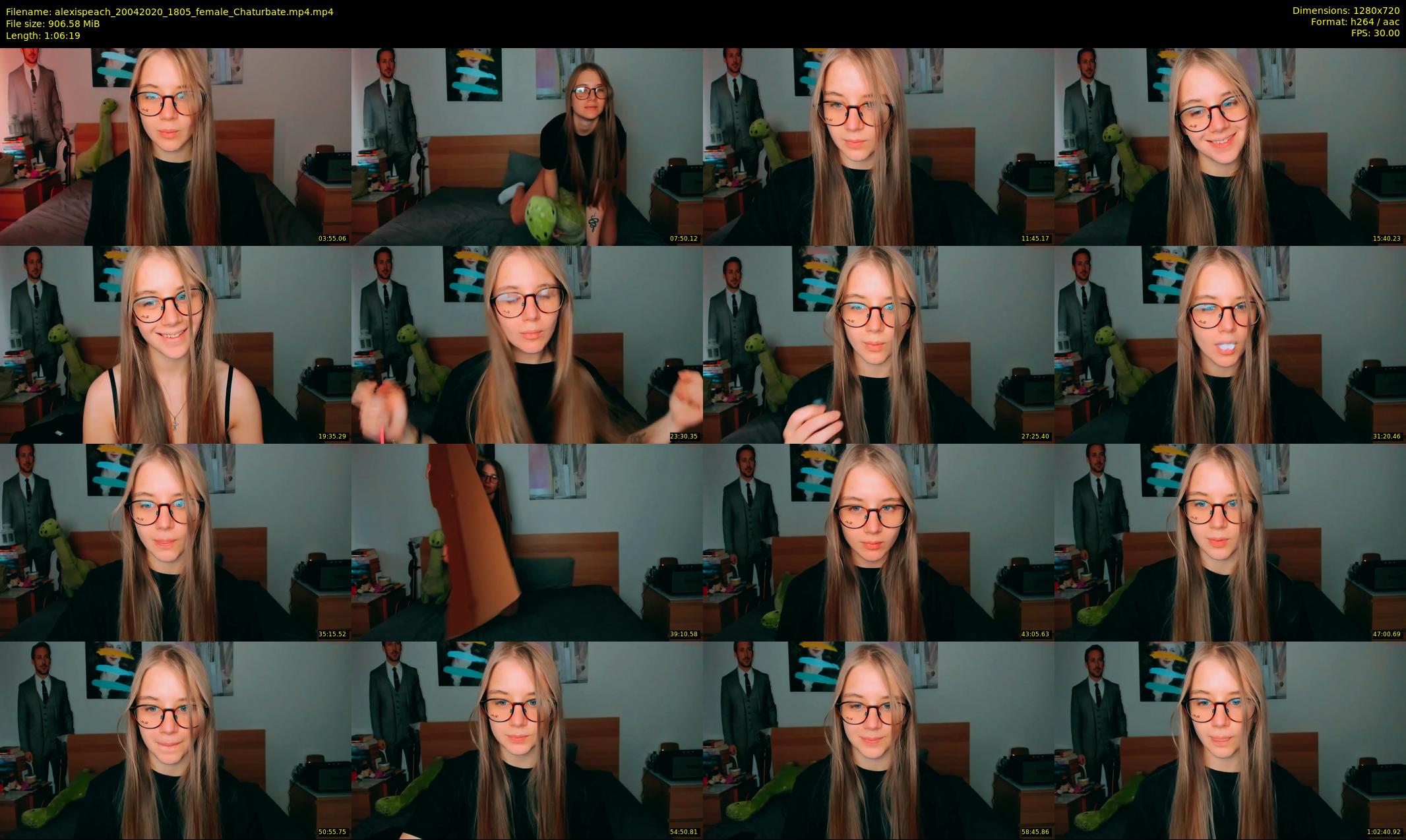 alexispeach — 67 minute Chaturbate female cam show recording, 720p, Apr 20, 2020