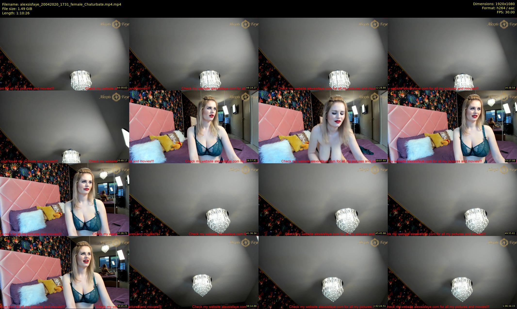 alexsisfaye — 71 minute Chaturbate female cam show recording, 1080p, Apr 20, 2020