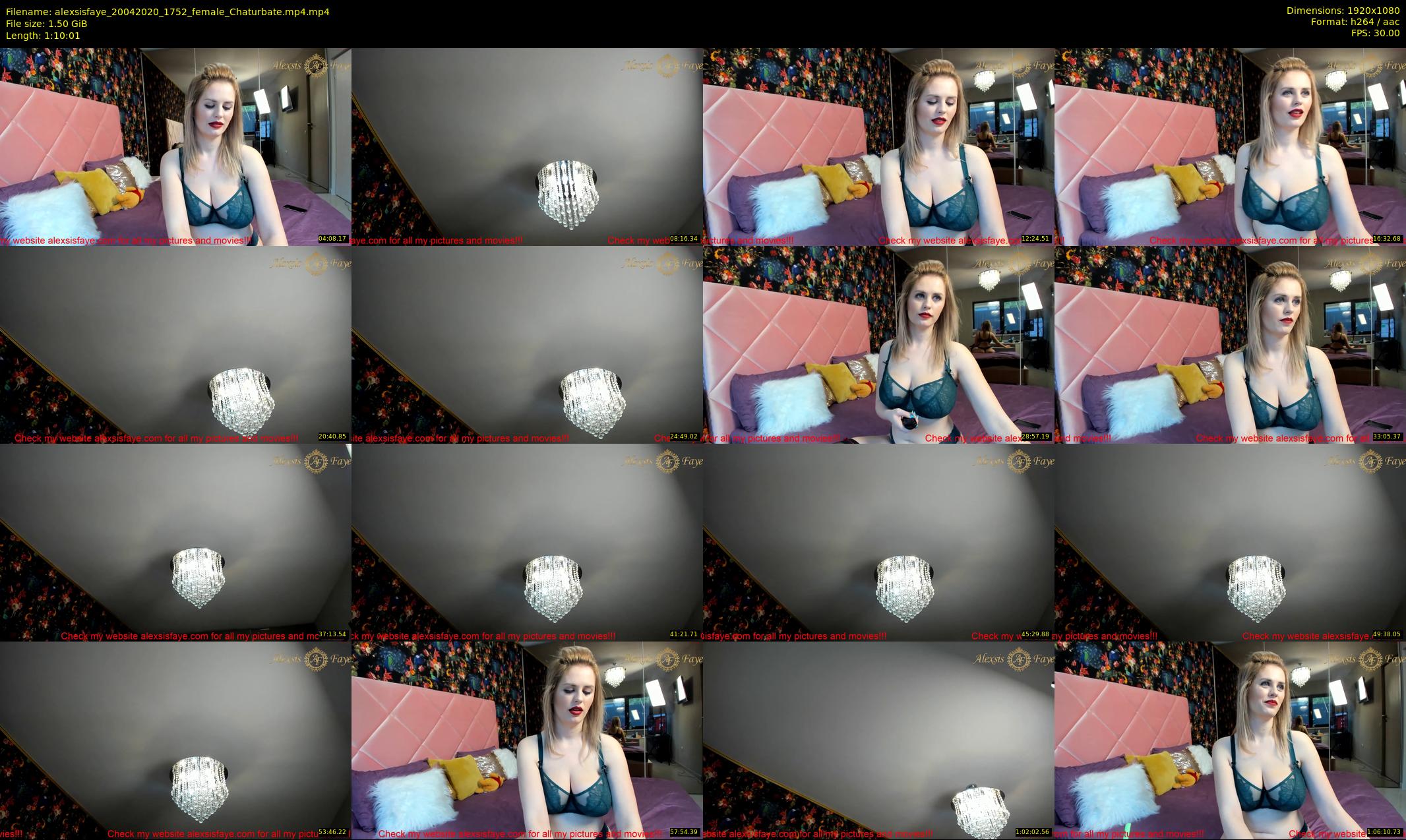 alexsisfaye — 71 minute Chaturbate female cam show recording, 1080p, Apr 20, 2020