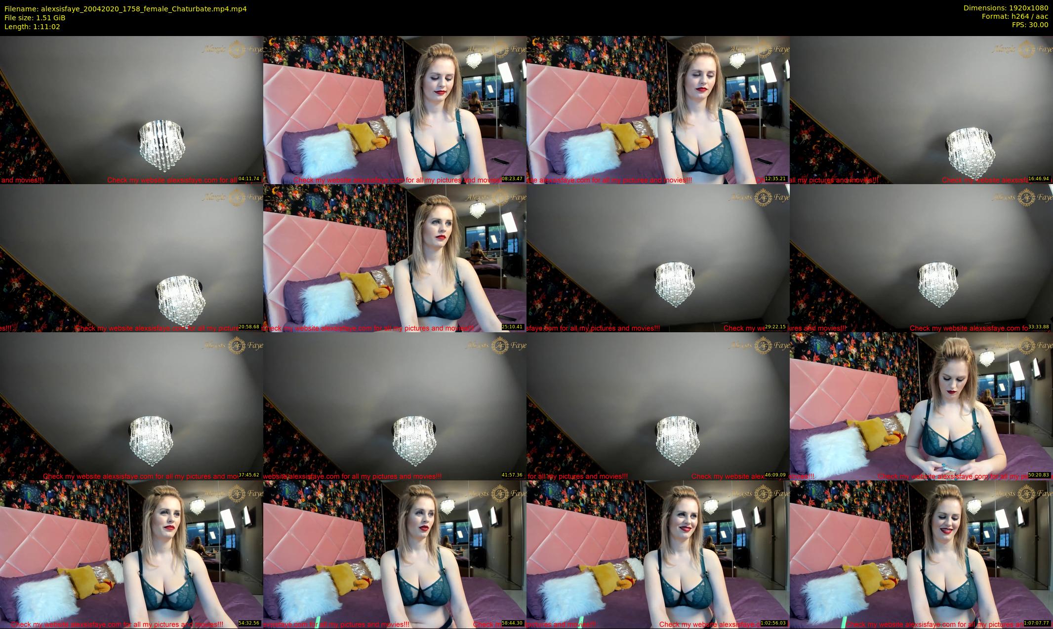 alexsisfaye — 72 minute Chaturbate female cam show recording, 1080p, Apr 20, 2020
