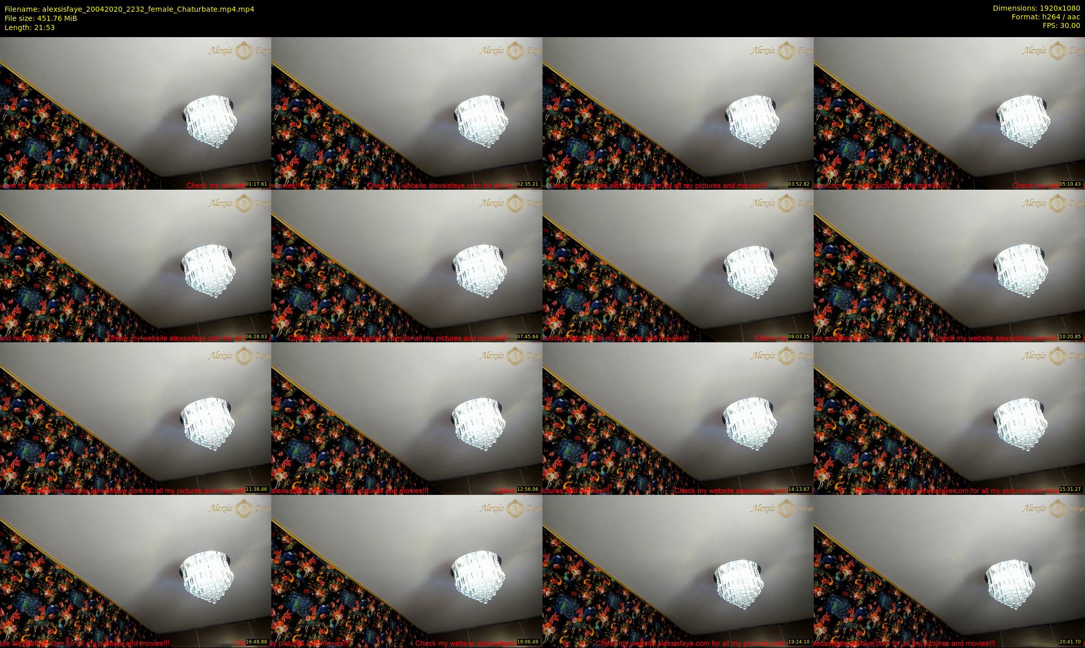 alexsisfaye — 22 minute Chaturbate female cam show recording, 1080p, Apr 20, 2020