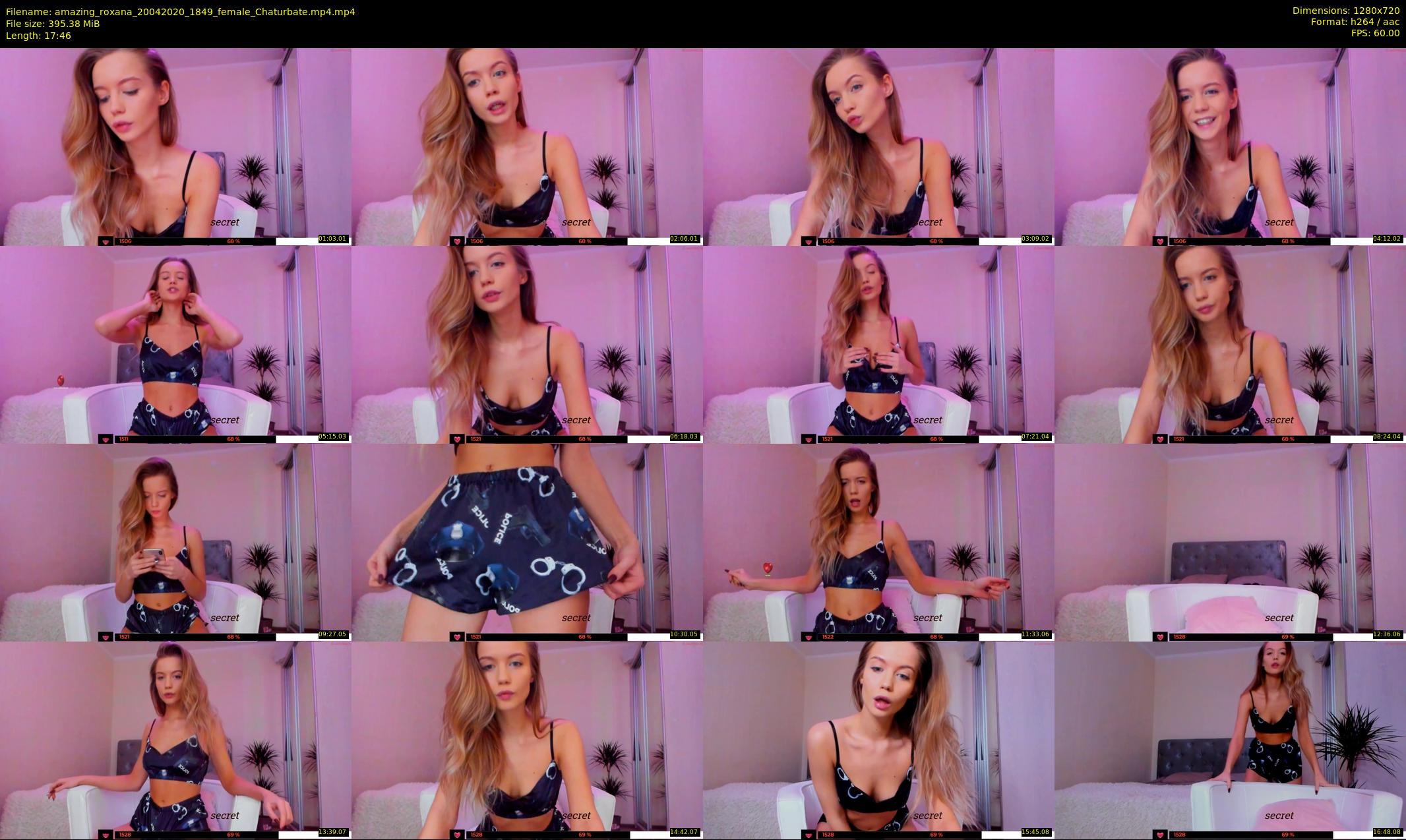 amazing_roxana — 18 minute Chaturbate female cam show recording, 720p, Apr 20, 2020
