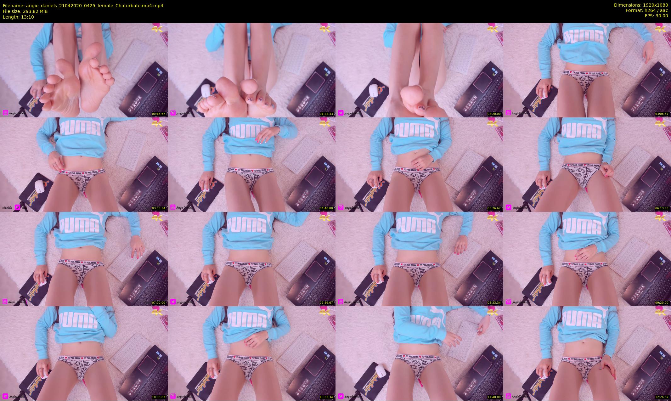 angie_daniels — 14 minute Chaturbate female cam show recording, 1080p, Apr 21, 2020