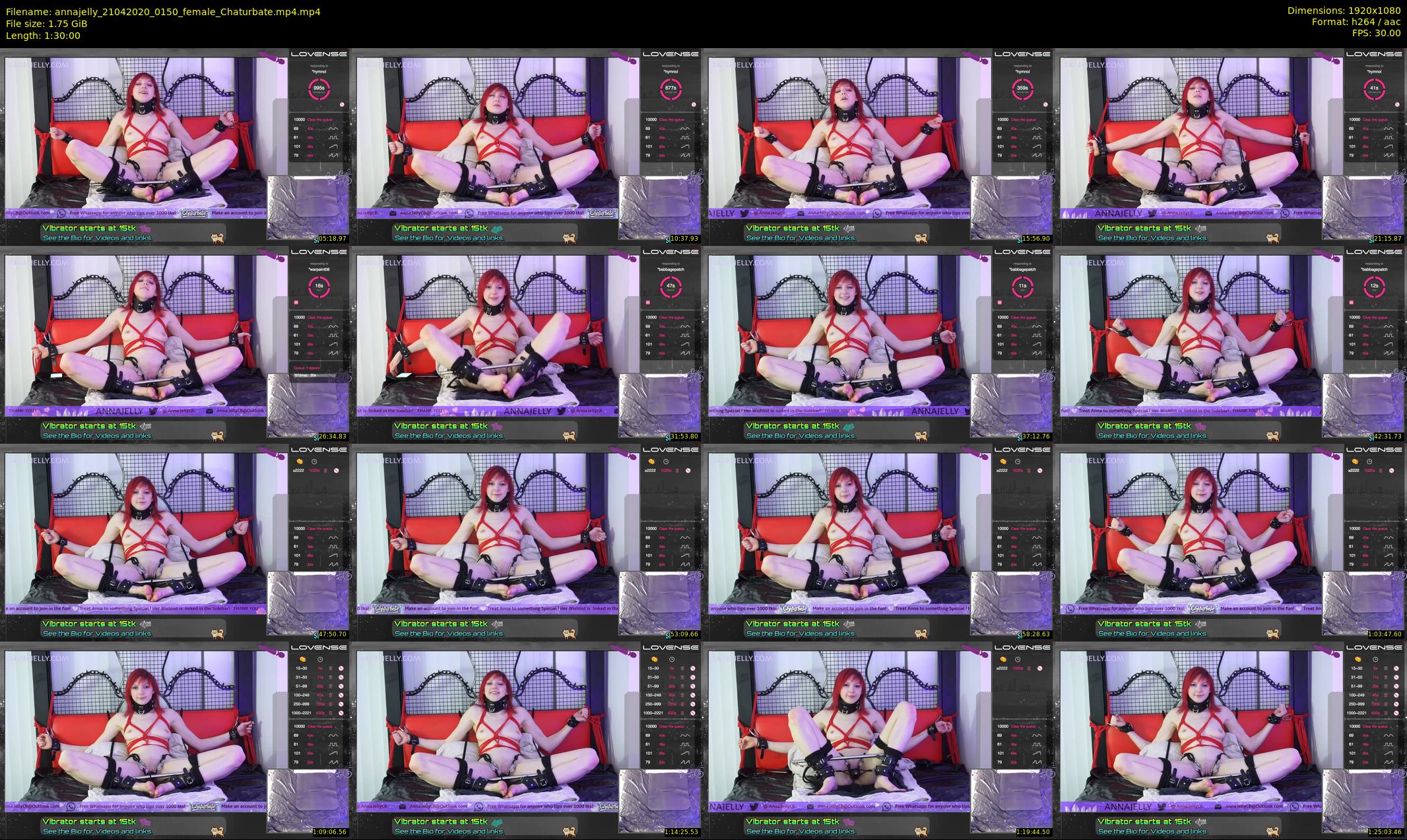annajelly — 90 minute Chaturbate couple cam show recording, 1080p, Apr 21, 2020