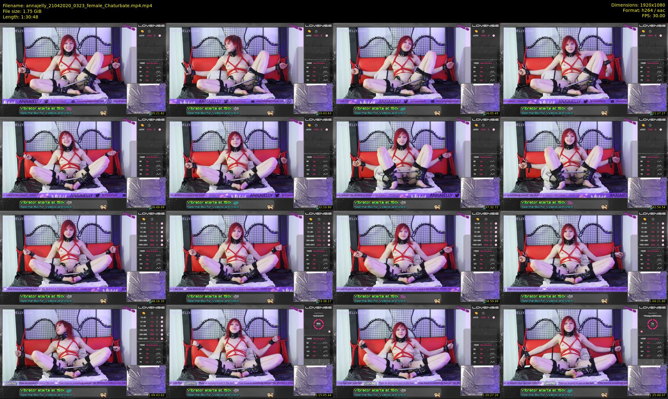 annajelly — 91 minute Chaturbate couple cam show recording, 1080p, Apr 21, 2020
