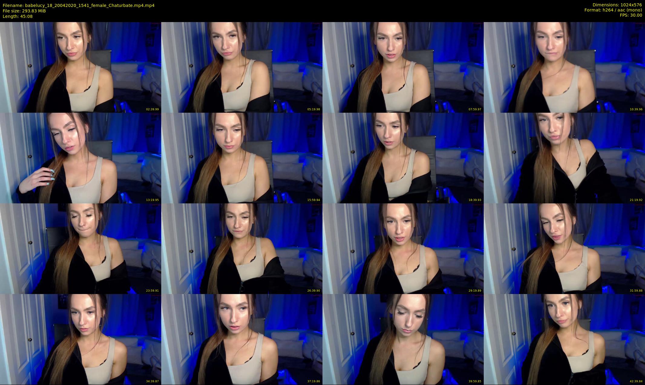 babelucy_18 — 46 minute Chaturbate female cam show recording, 480p, Apr 20, 2020