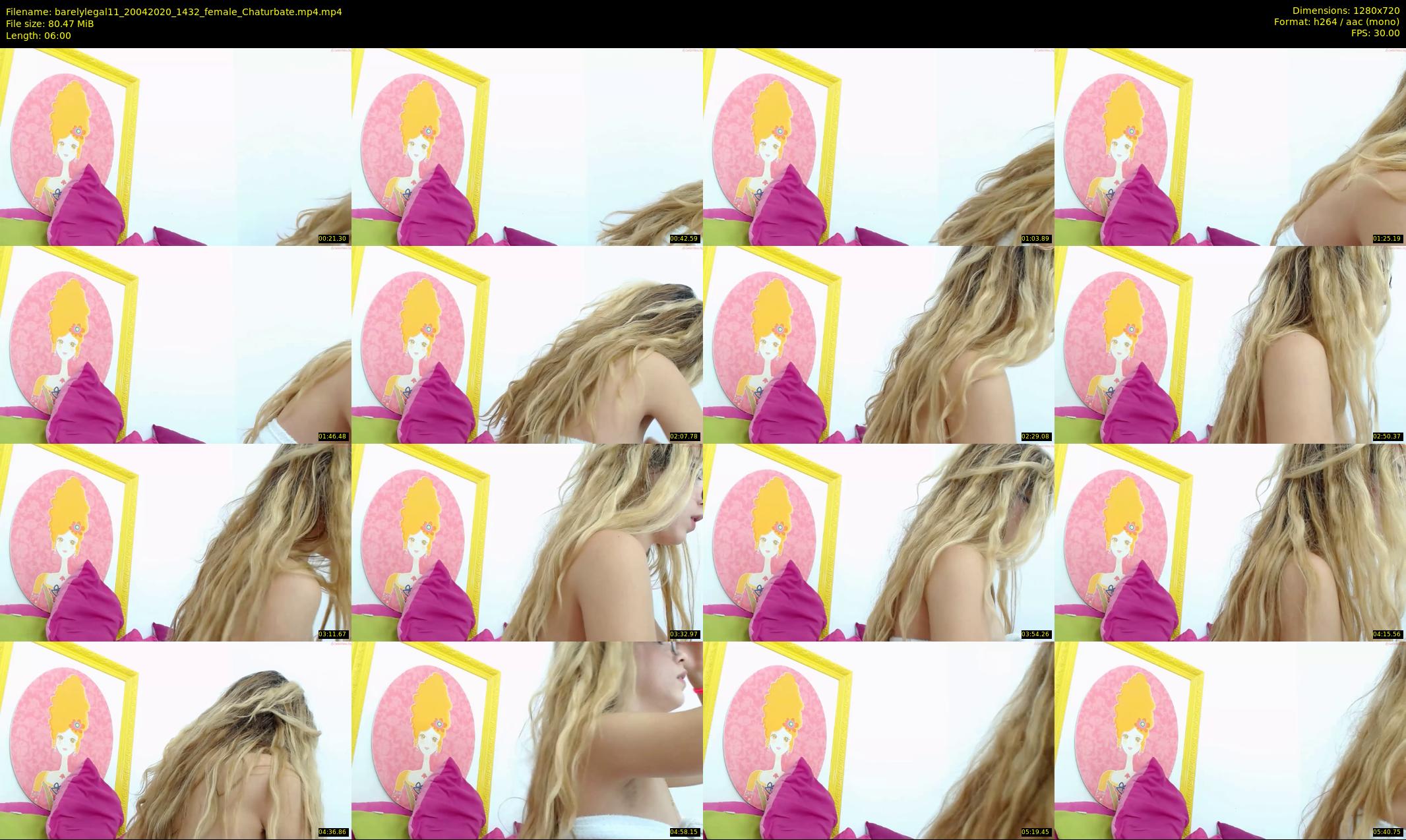 barelylegal11 — 6 minute Chaturbate female cam show recording, 720p, Apr 20, 2020