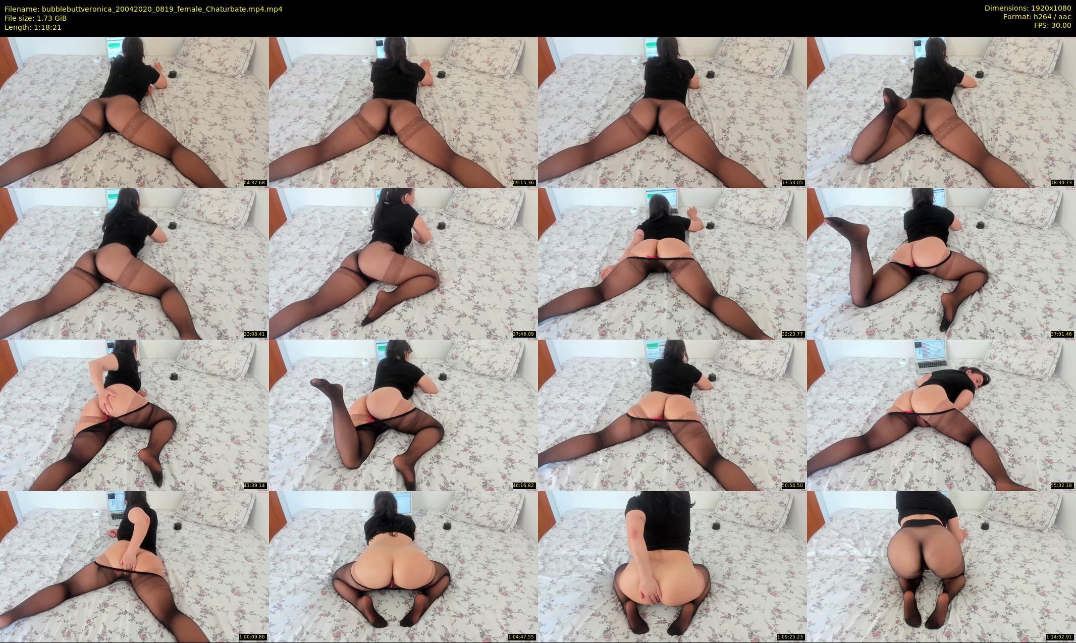 bubblebuttveronica — 79 minute Chaturbate female cam show recording, 1080p, Apr 20, 2020