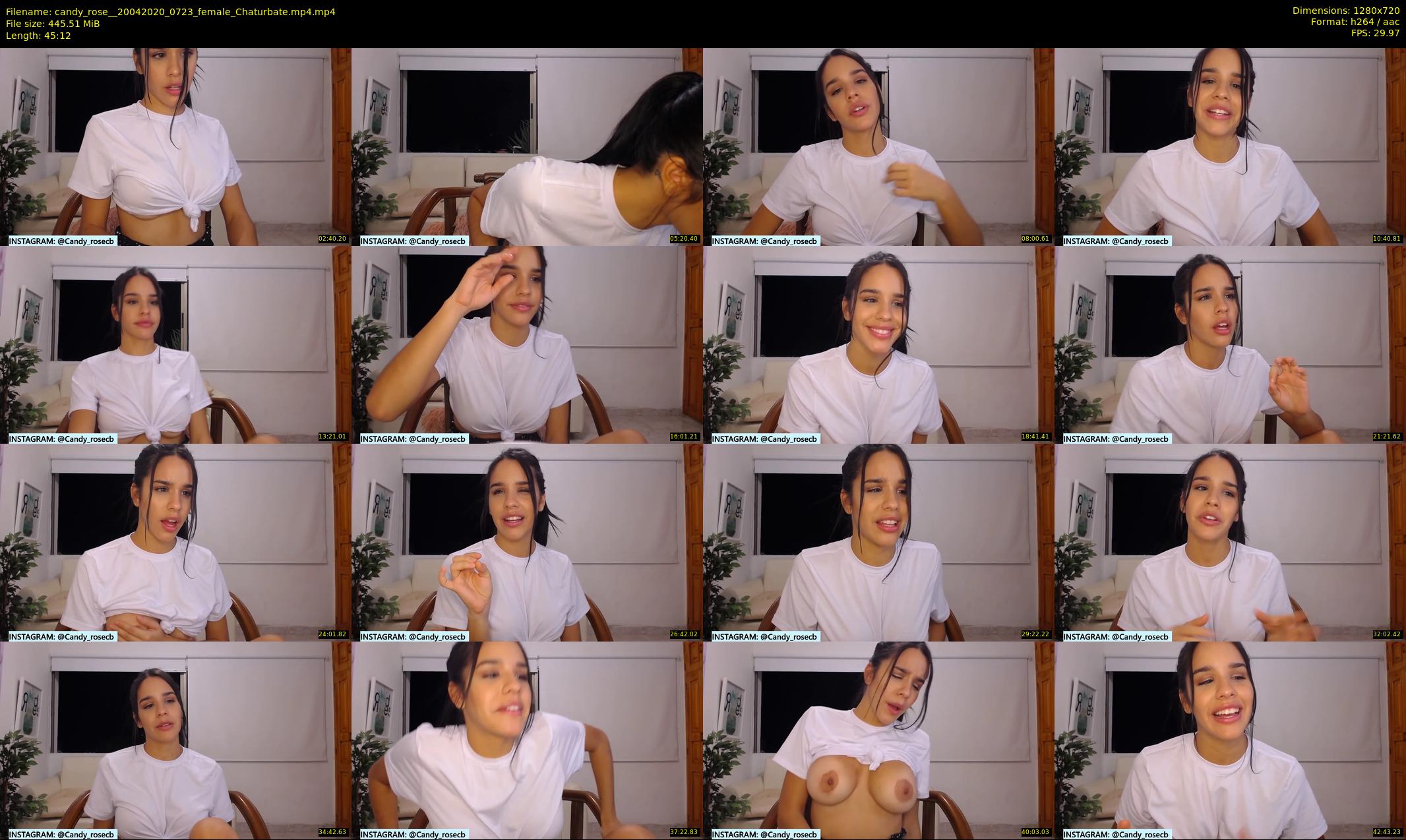 candy_rose_ — 46 minute Chaturbate female cam show recording, 720p, Apr 20, 2020