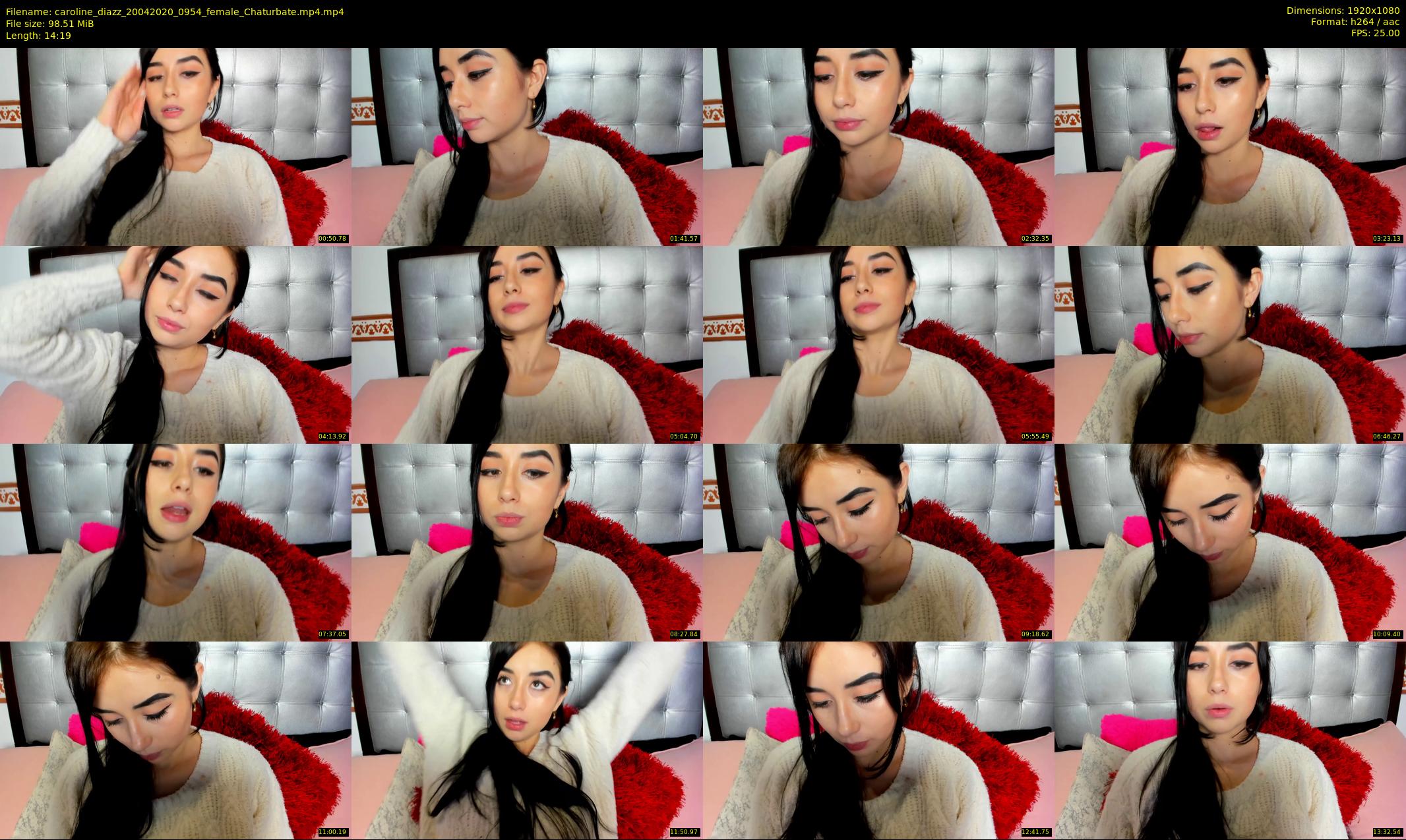 caroline_diazz — 15 minute Chaturbate female cam show recording, 1080p, Apr 20, 2020