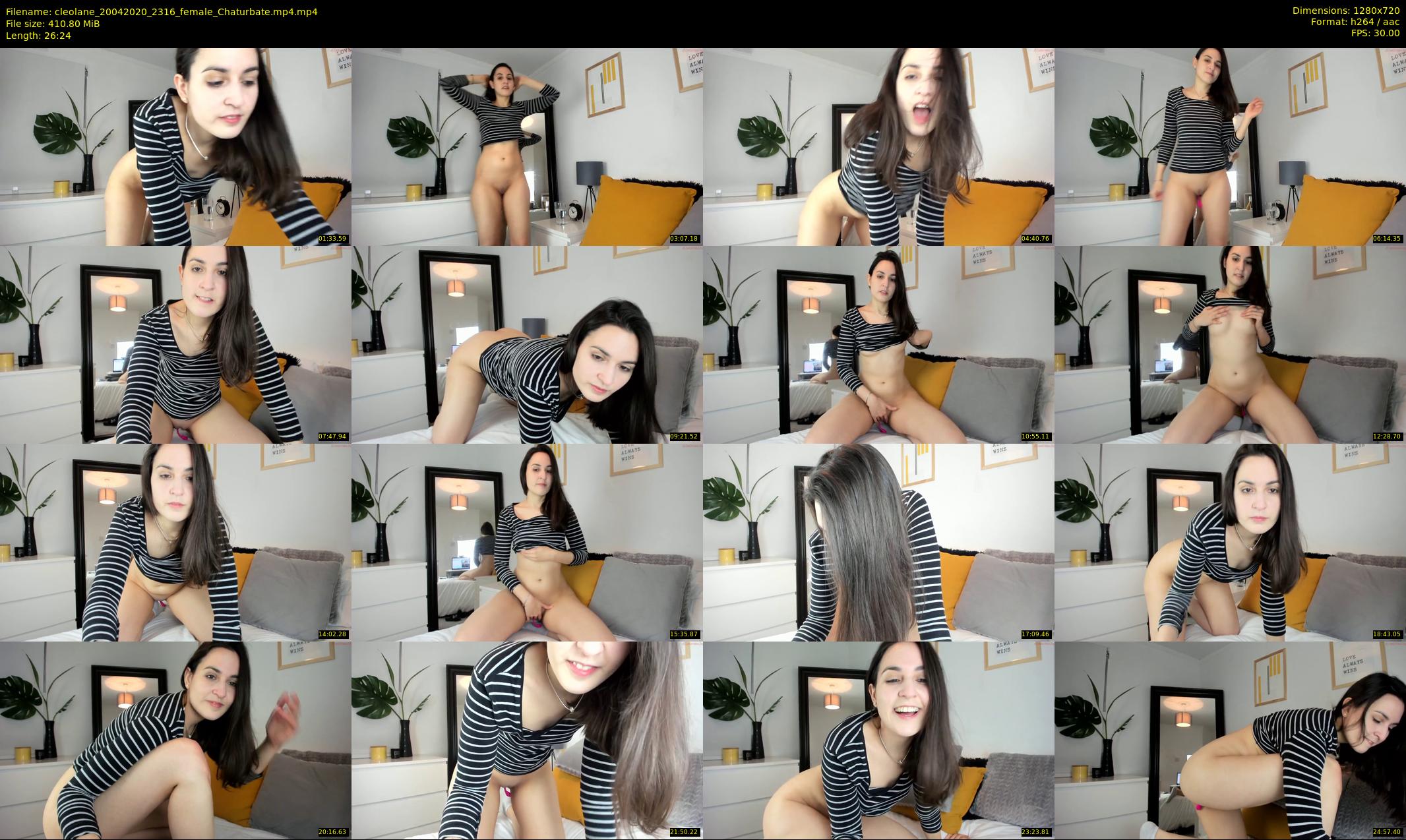 cleolane — 27 minute Chaturbate female cam show recording, 720p, Apr 20, 2020