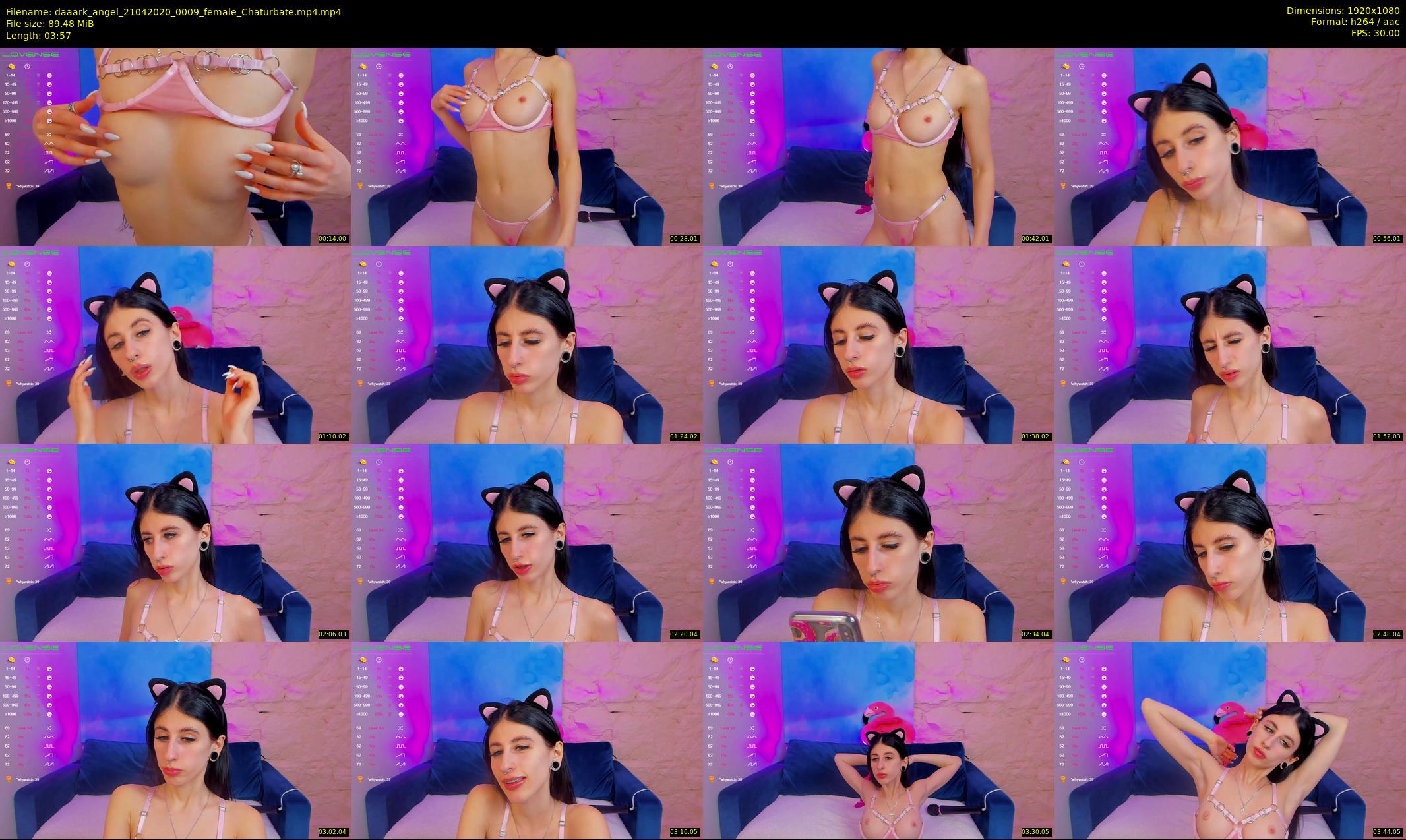 daaark_angel — 4 minute Chaturbate female cam show recording, 1080p, Apr 21, 2020
