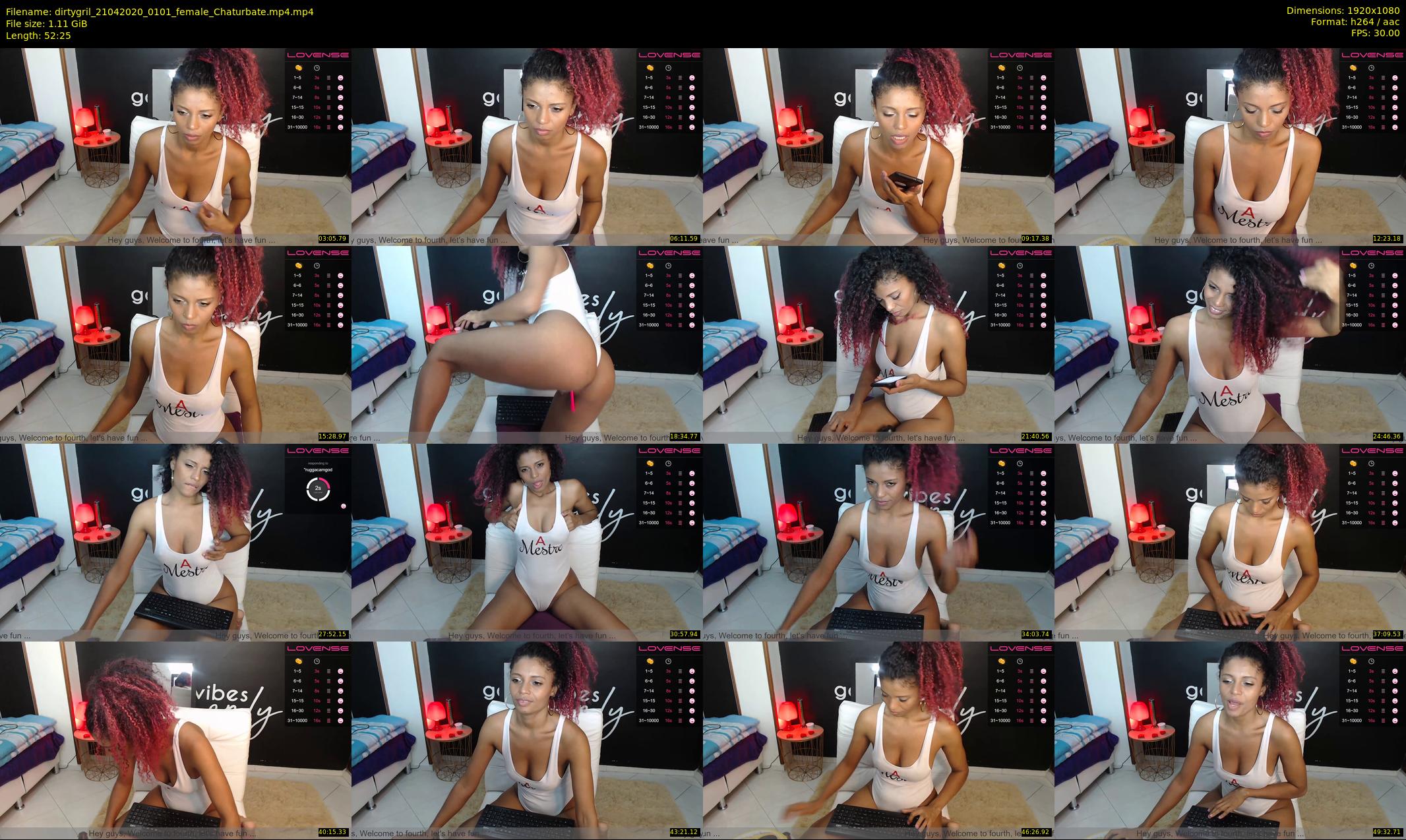 dirtygril — 53 minute Chaturbate female cam show recording, 1080p, Apr 21, 2020