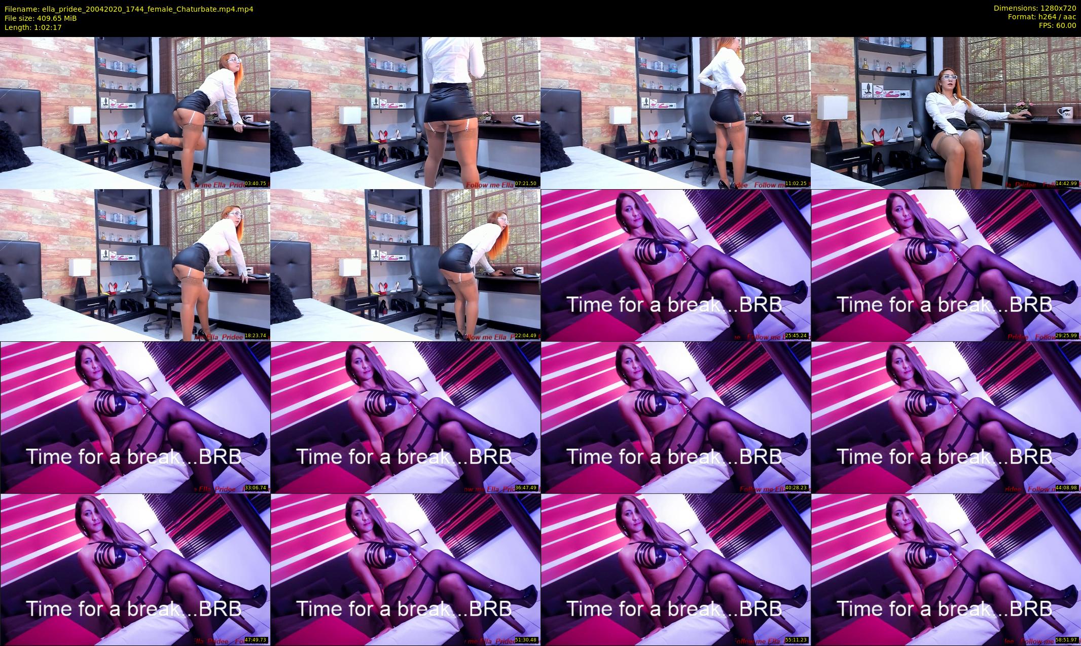 ella_pridee — 63 minute Chaturbate female cam show recording, 720p, Apr 20, 2020
