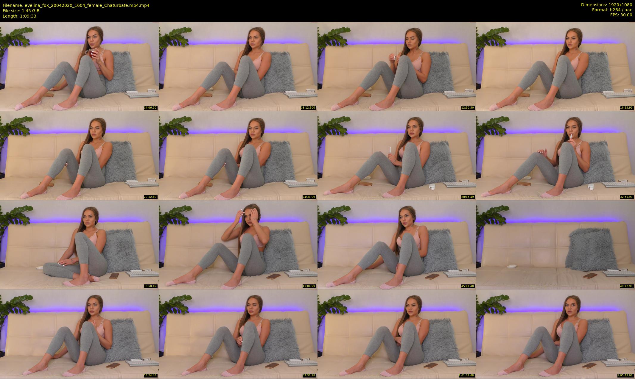evelina_fox — 70 minute Chaturbate female cam show recording, 1080p, Apr 20, 2020