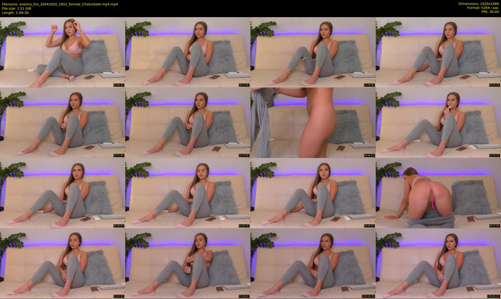 evelina_fox — 70 minute Chaturbate female cam show recording, 1080p, Apr 20, 2020