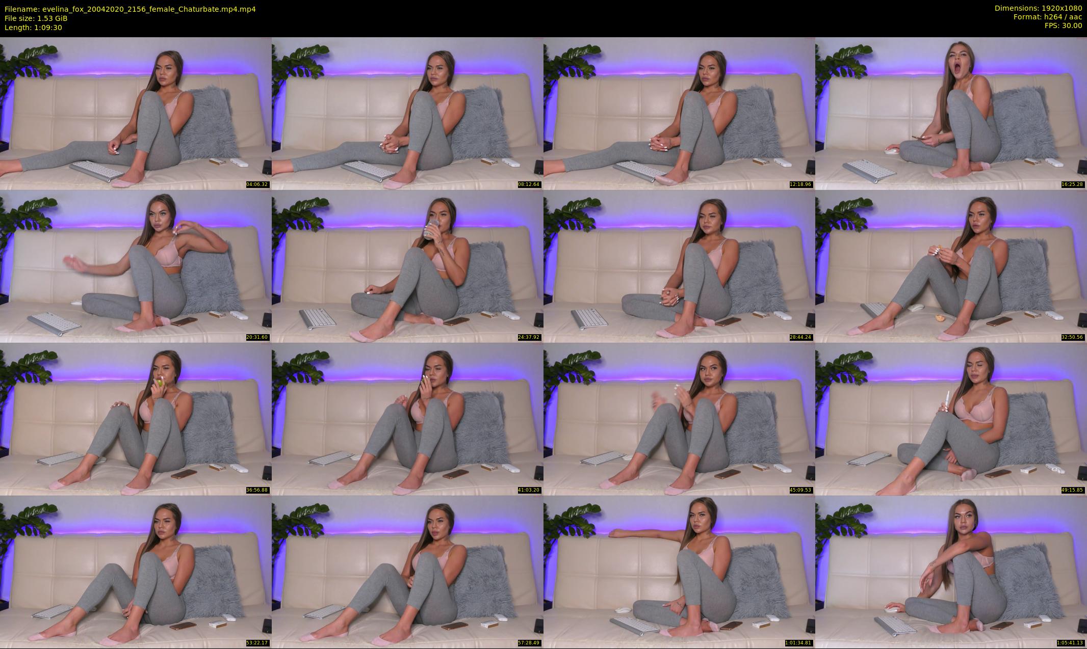 evelina_fox — 70 minute Chaturbate female cam show recording, 1080p, Apr 20, 2020