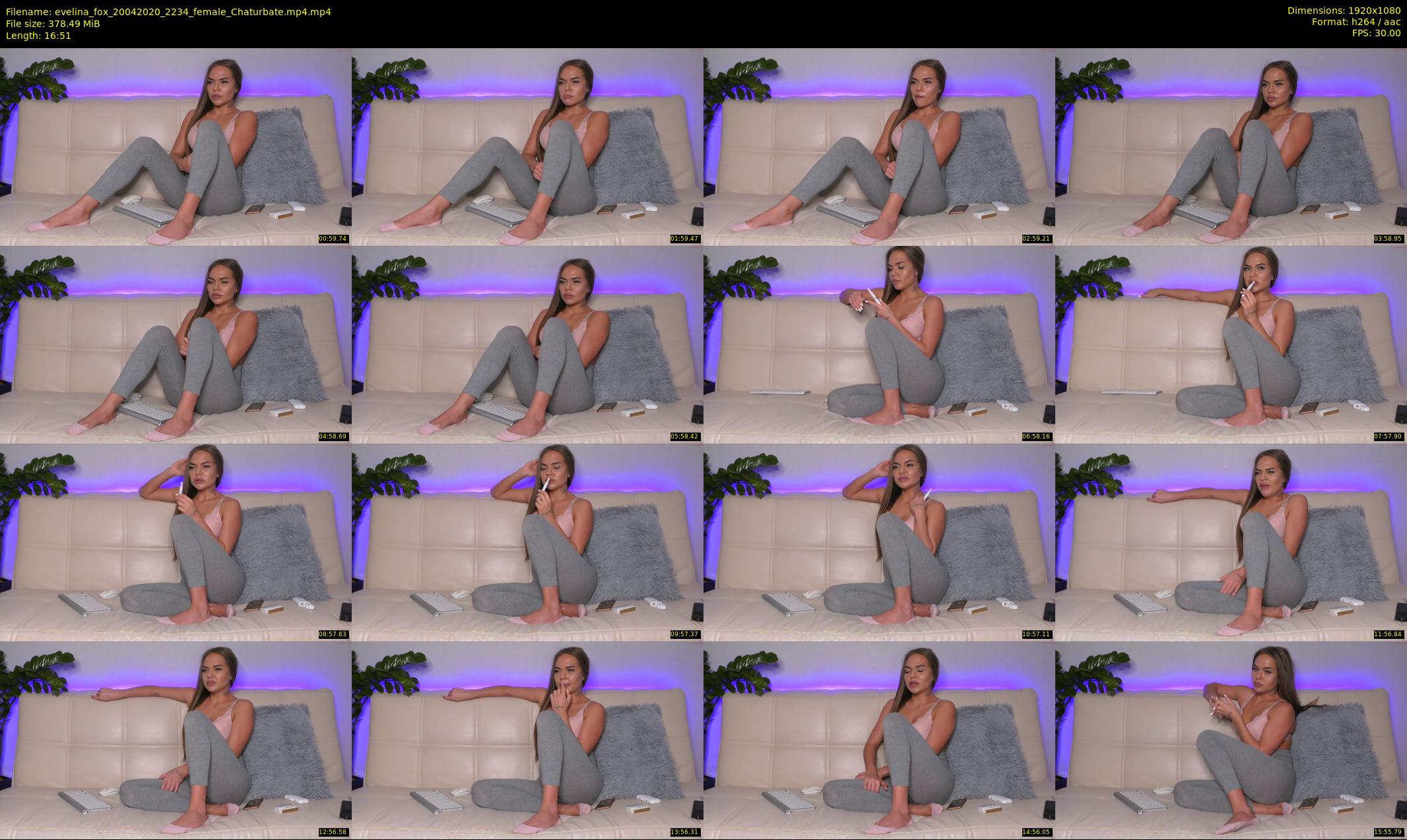 evelina_fox — 17 minute Chaturbate female cam show recording, 1080p, Apr 20, 2020